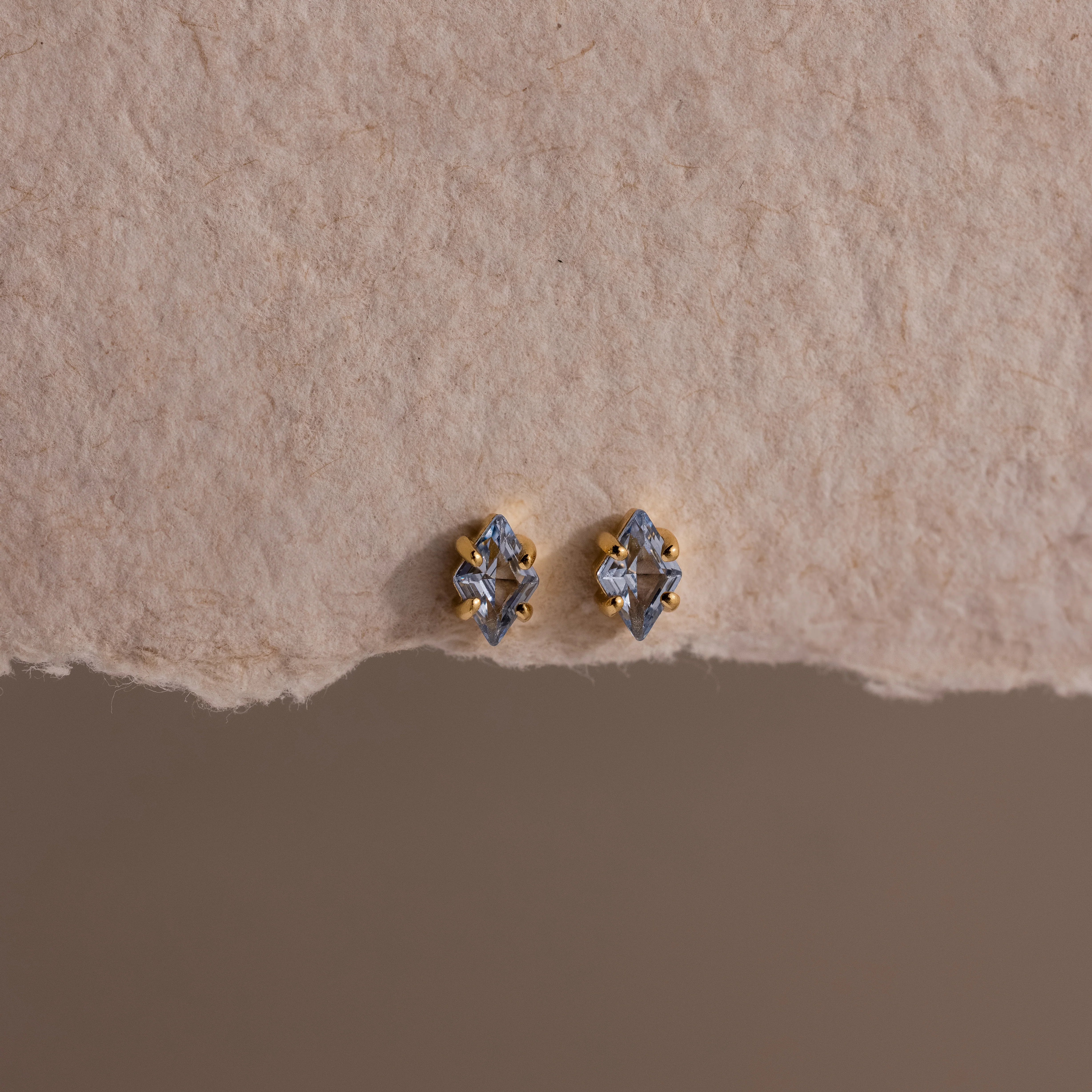 Rhombus Birthstone Flatback Studs - Image 3