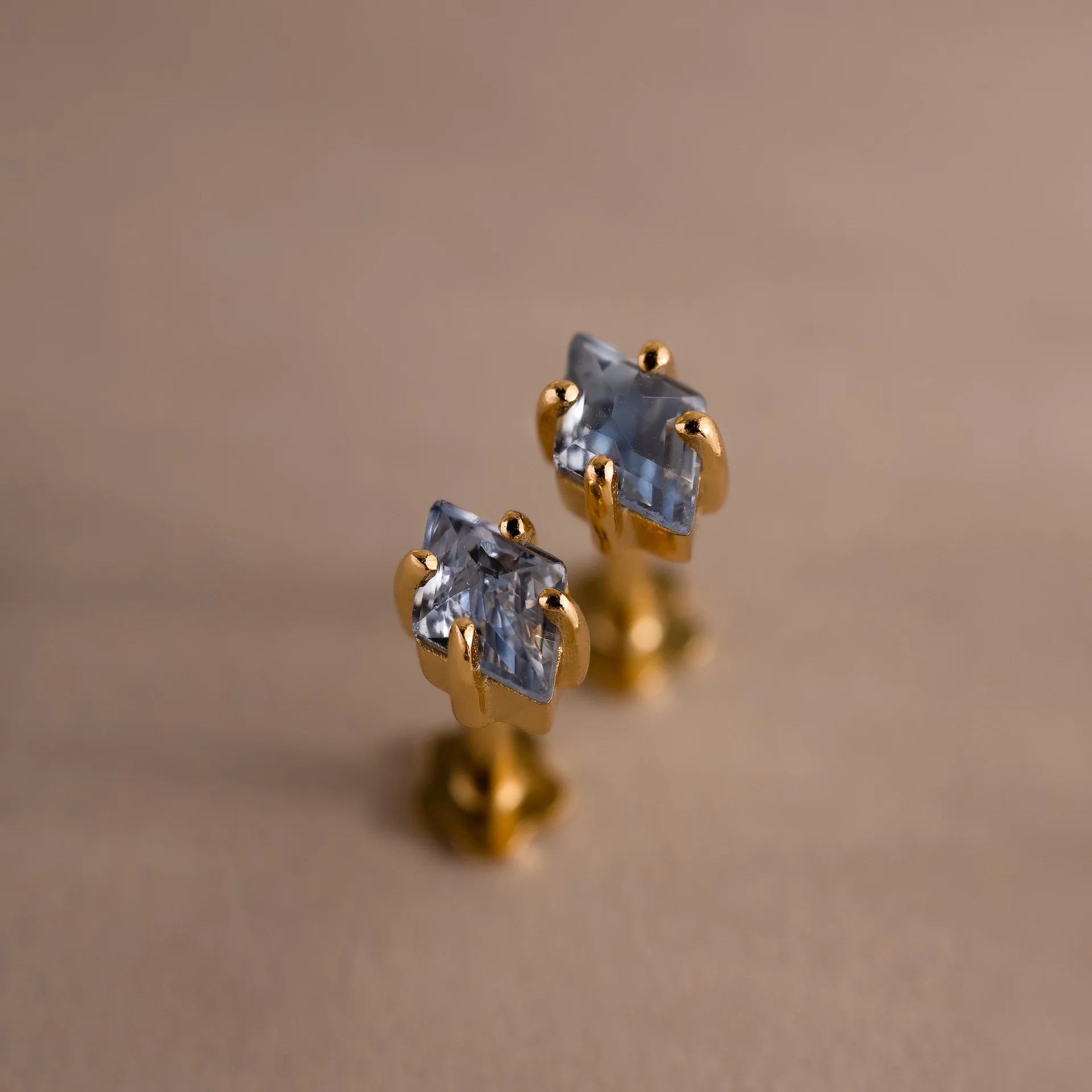 Rhombus Birthstone Flatback Studs - Image 8