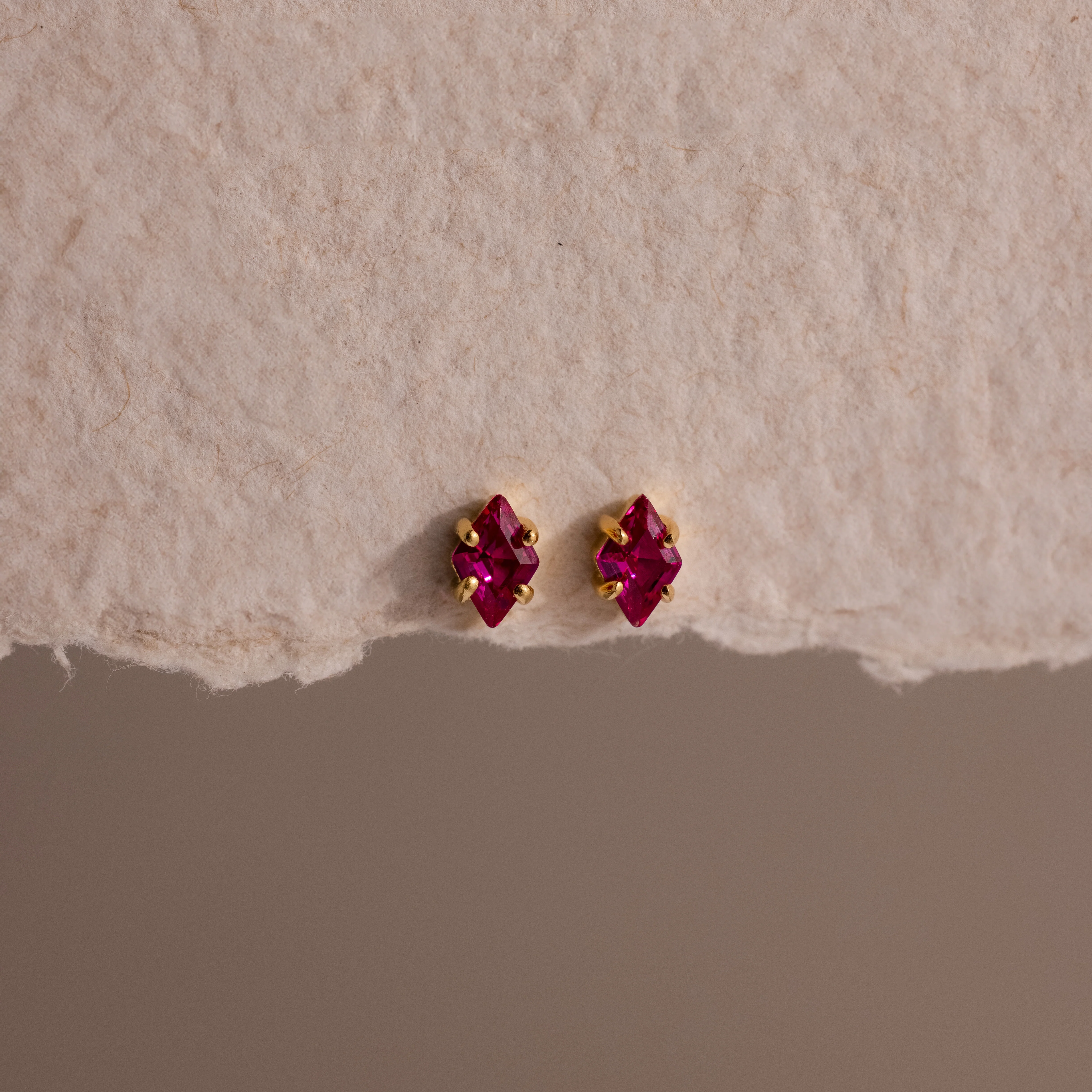 Rhombus Birthstone Flatback Studs - Image 11