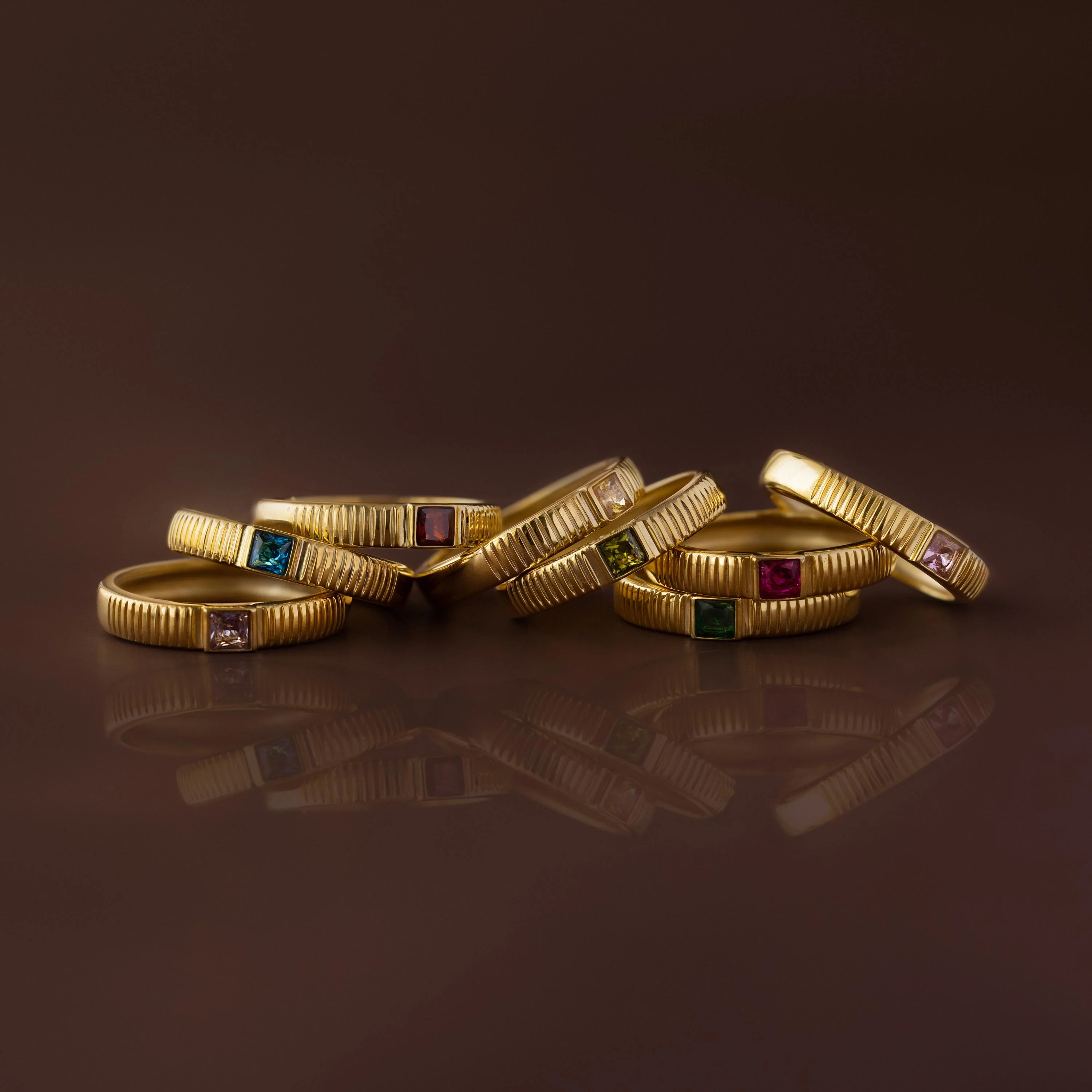 Ribbed Opal Band - Image 3