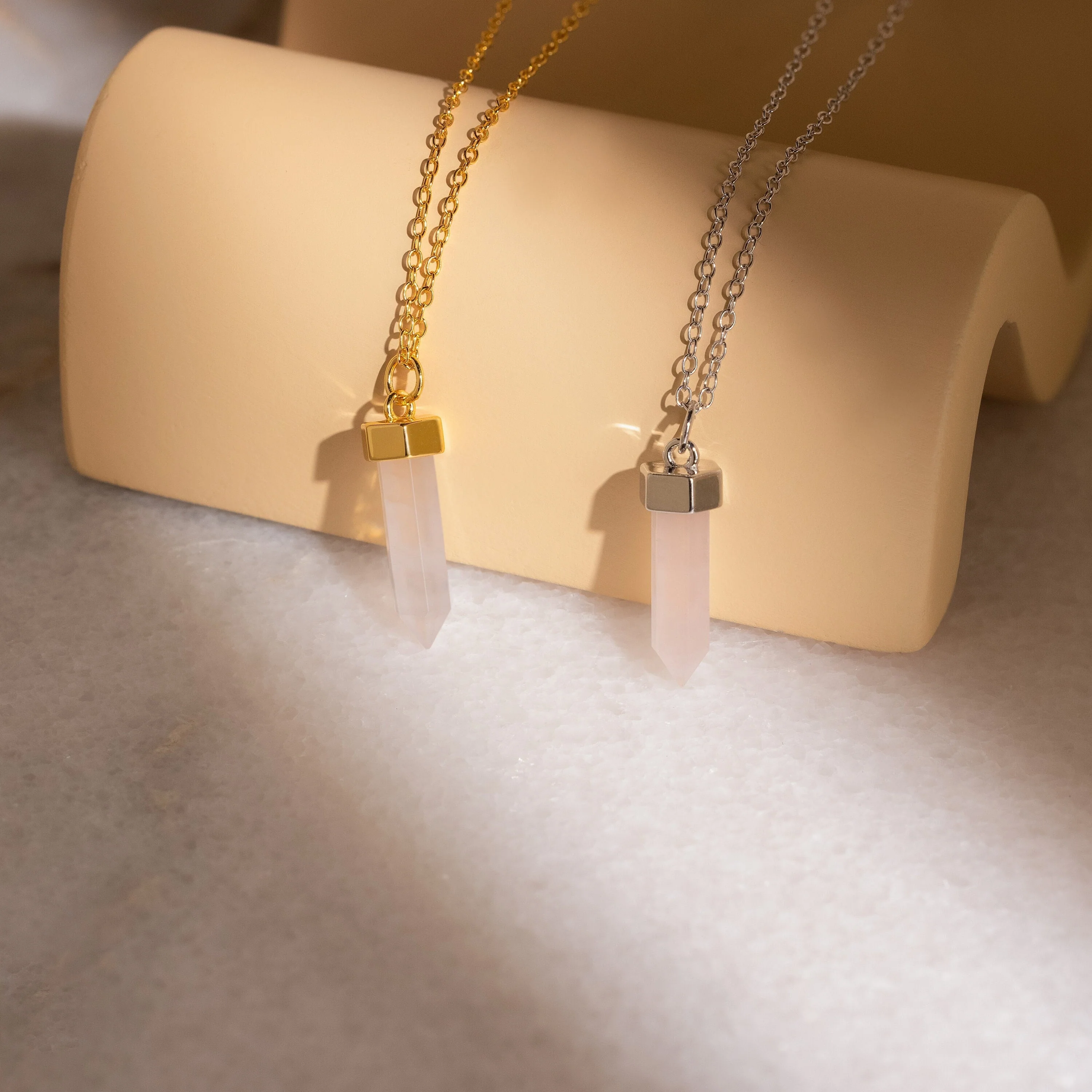 Rose Quartz Necklace - Image 3