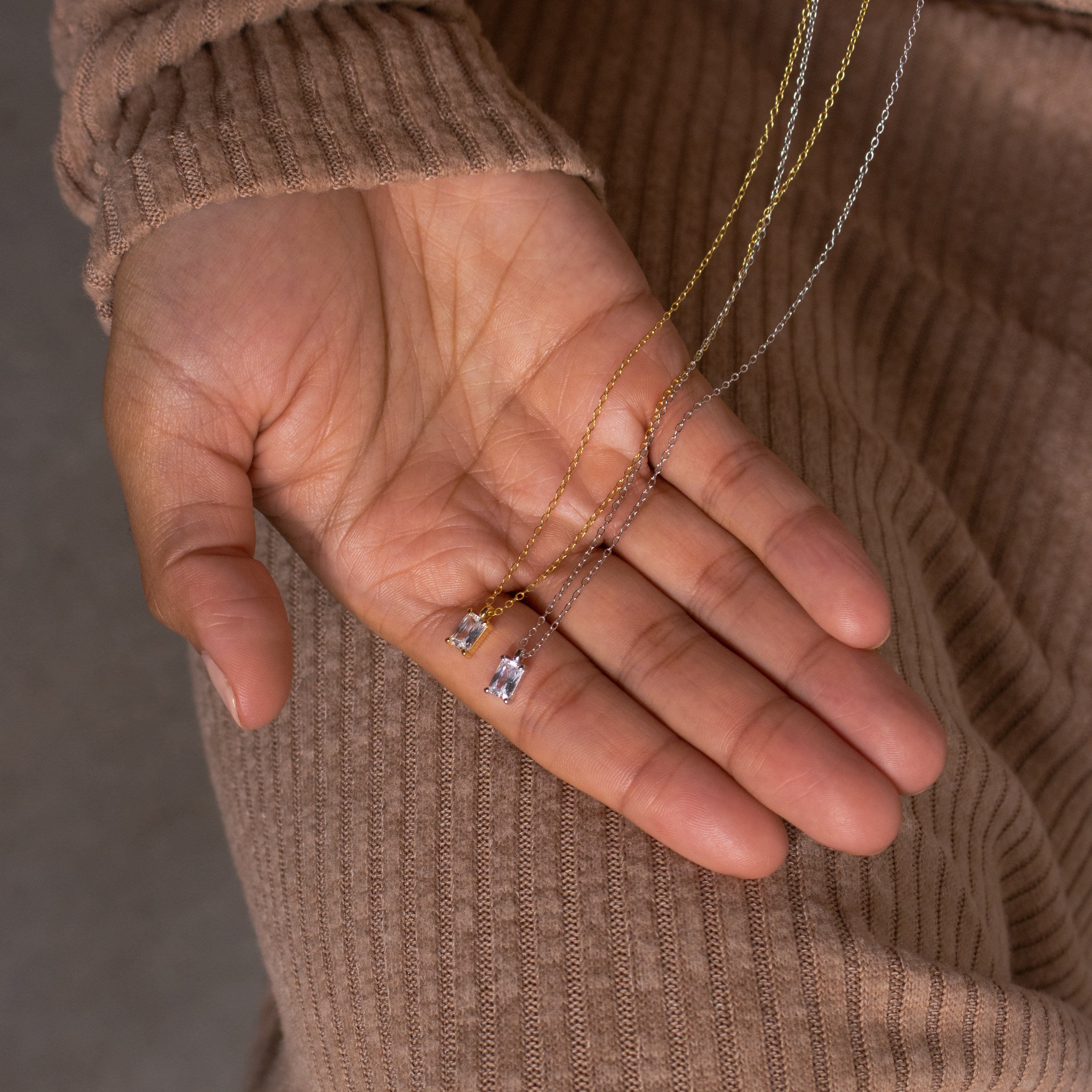 Sage Diamond Necklace - Image 7