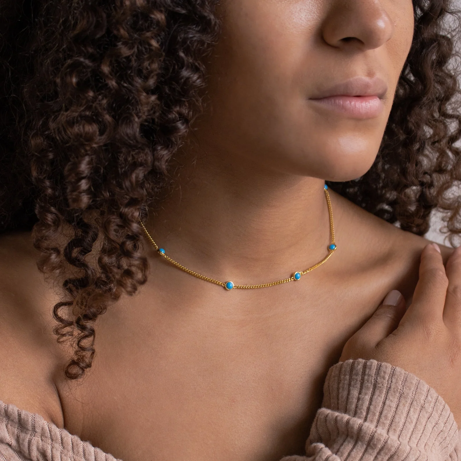 Santorini Turquoise Choker - Image 4
