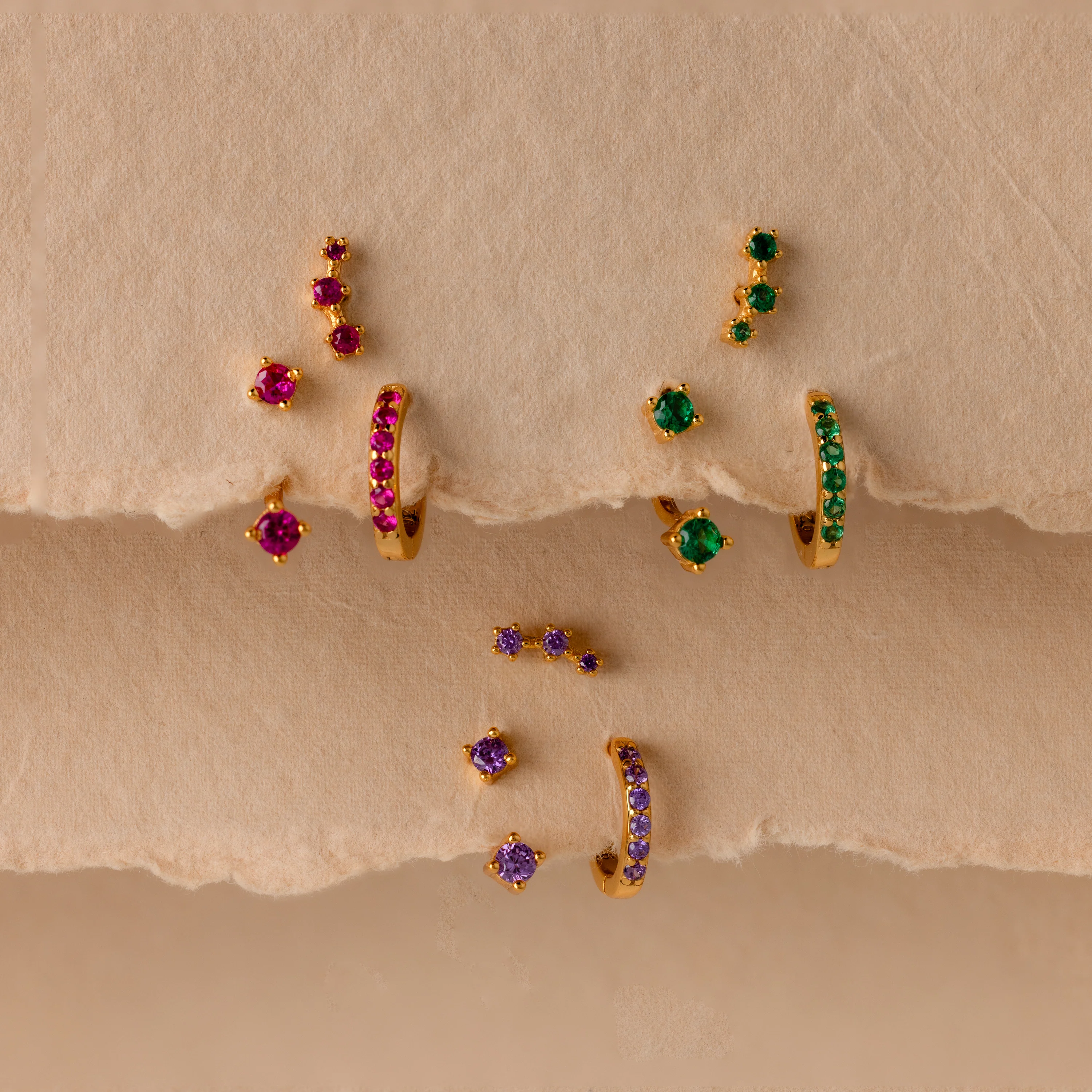 Sapphire Earring Trio Set - Image 5