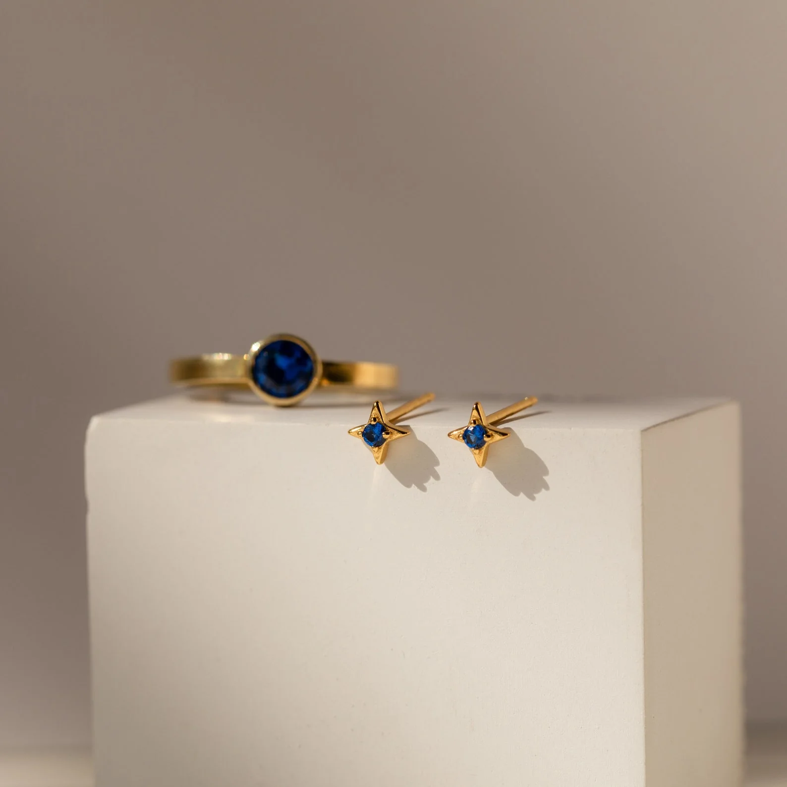Sapphire Star Studs - Image 3