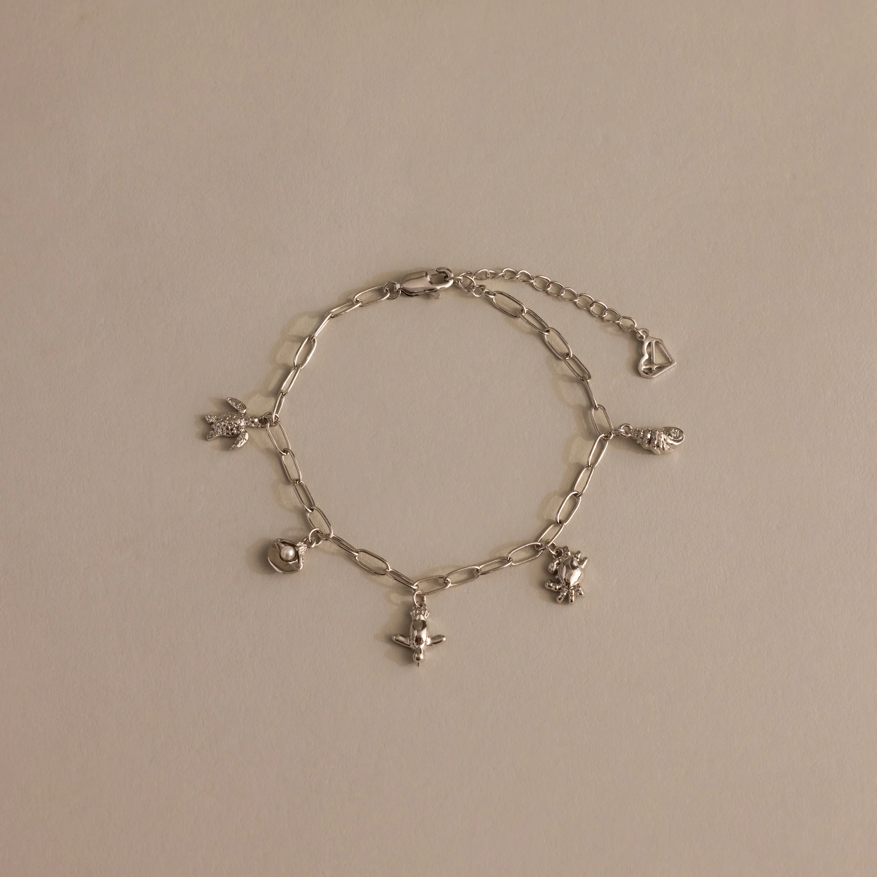 Seaside Charm Bracelet in Silver
