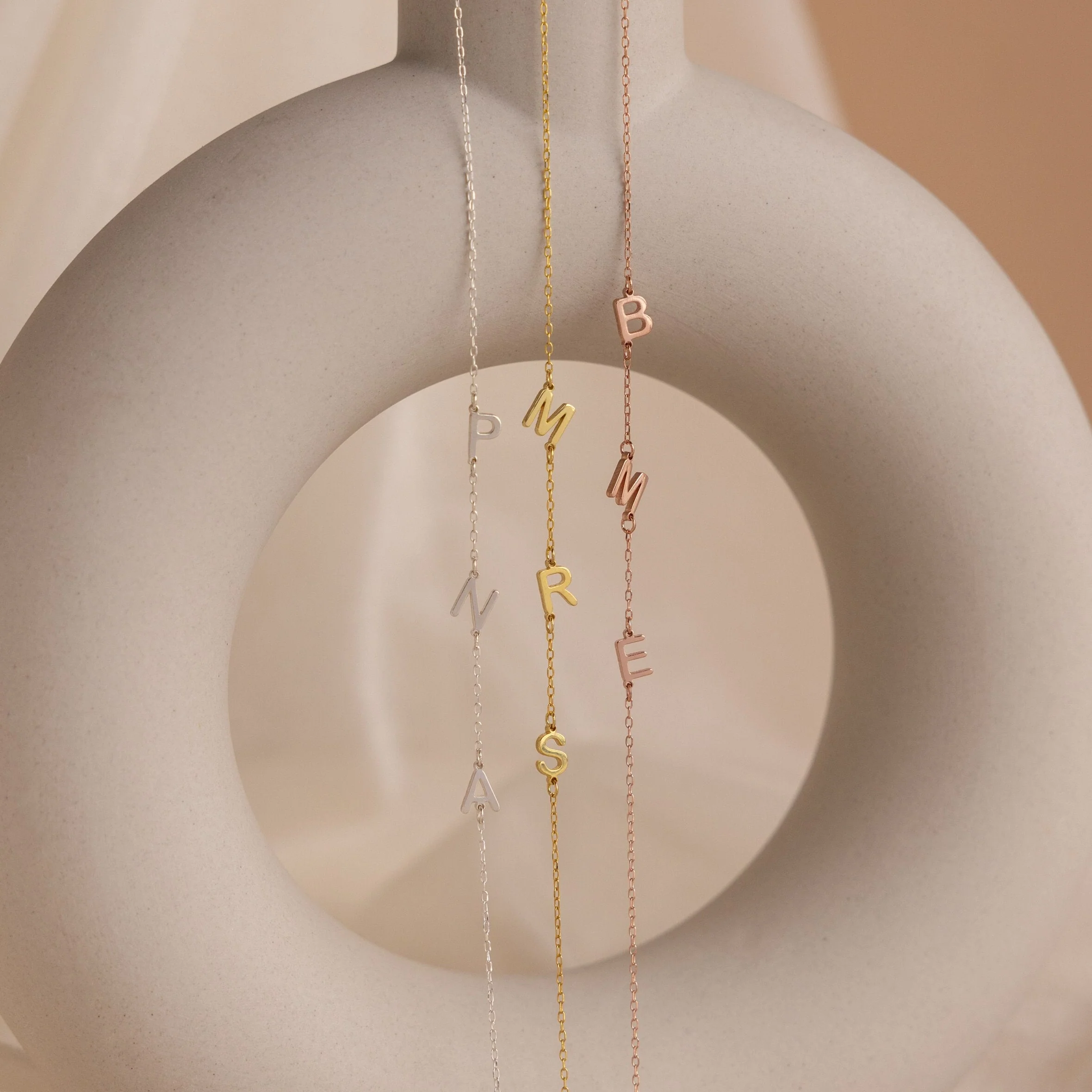 Sideways Initial Necklace - Image 3