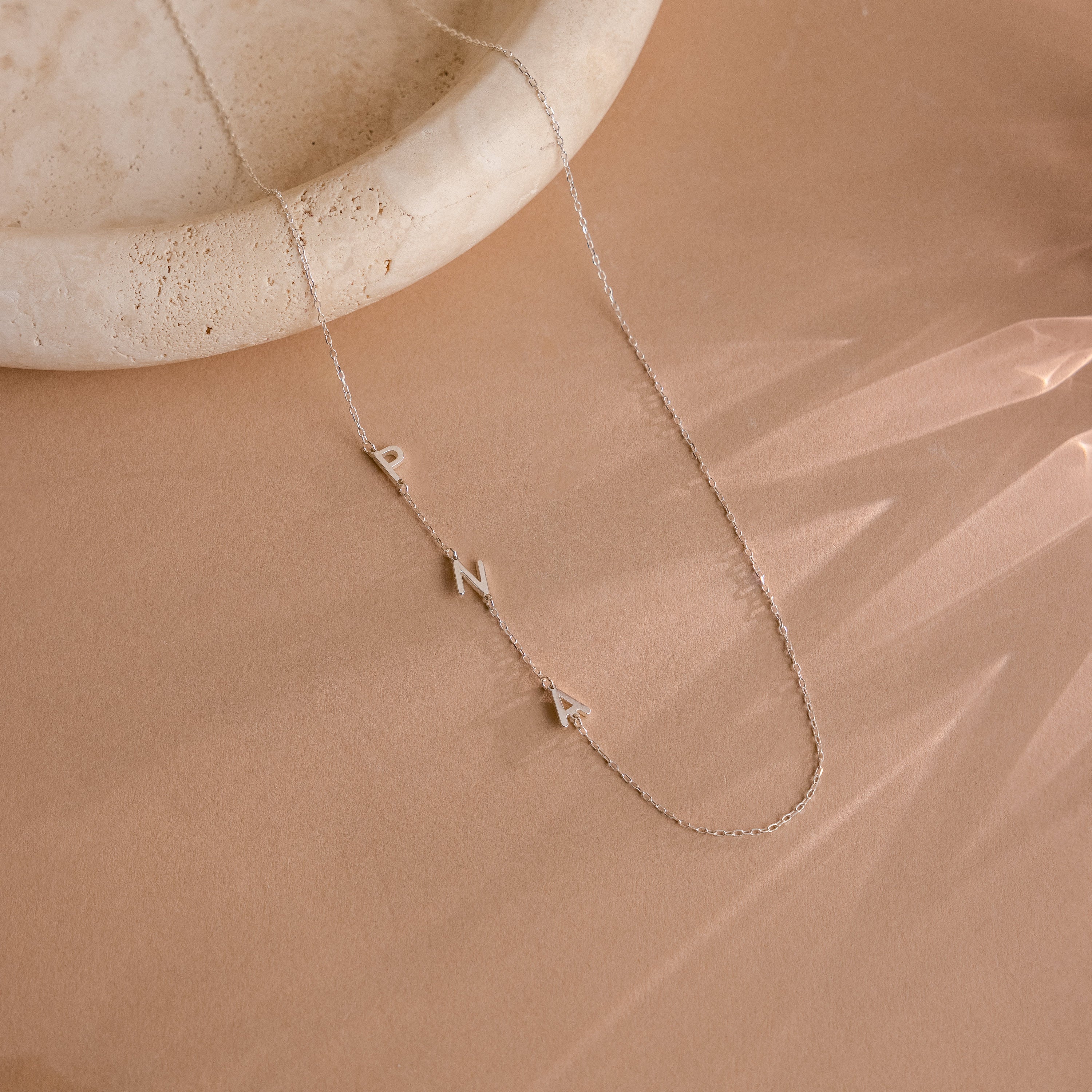 Sideways Initial Necklace - Image 7