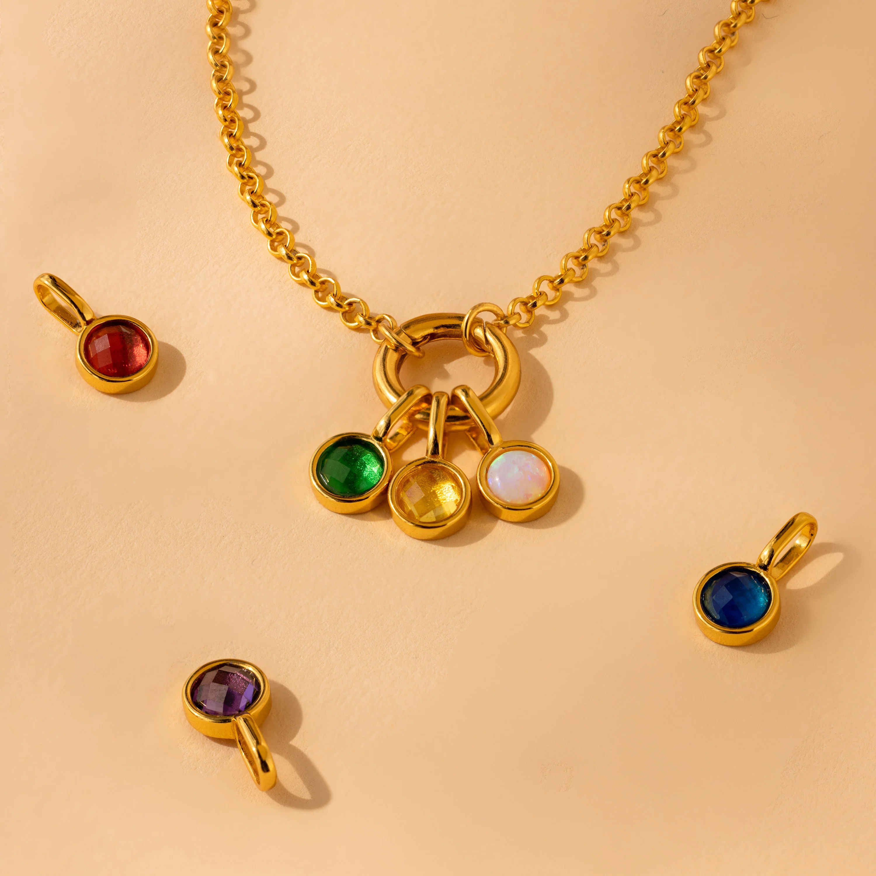 Signet Ruby Charm in 18K Gold - Image 6