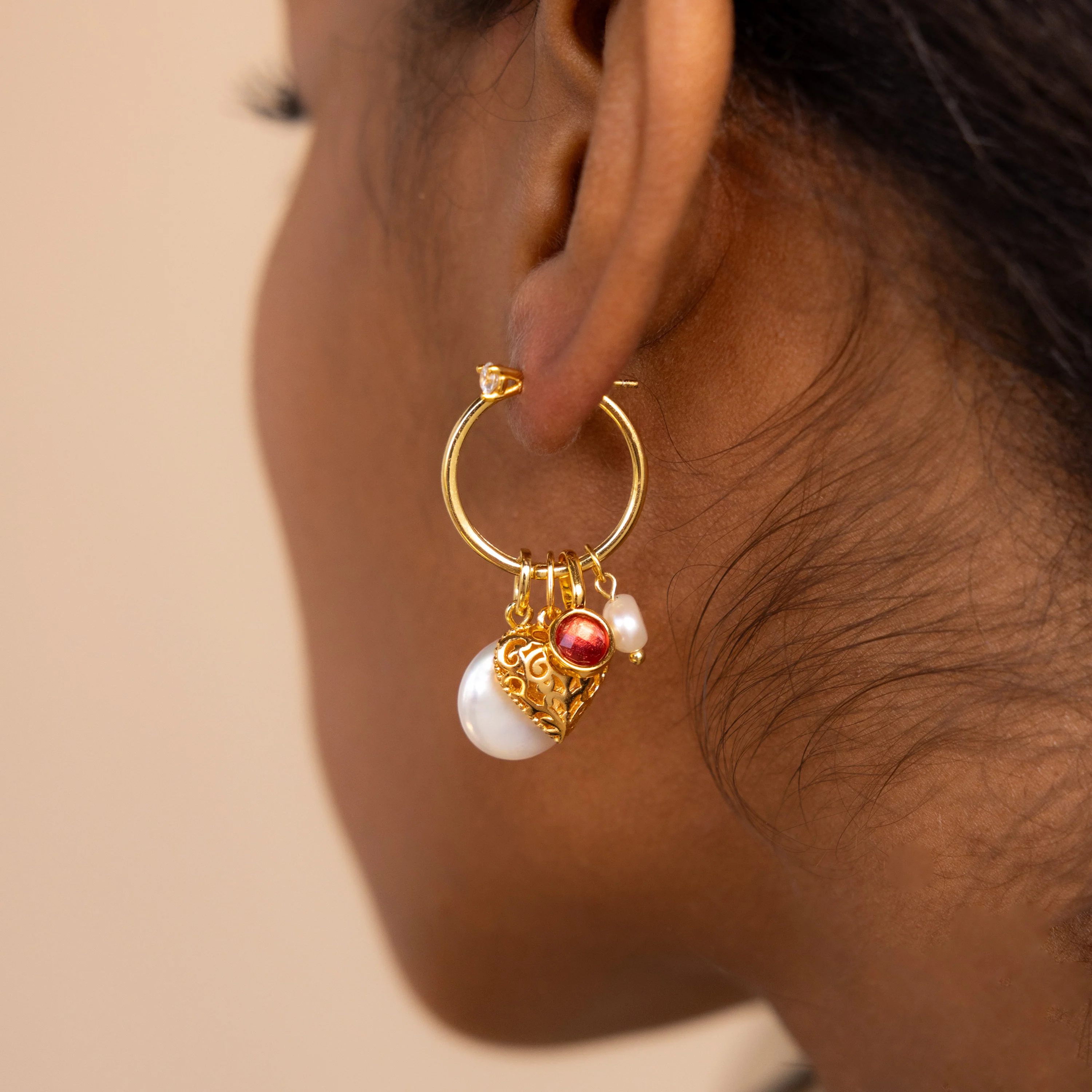 Signet Ruby Charm in 18K Gold - Image 7