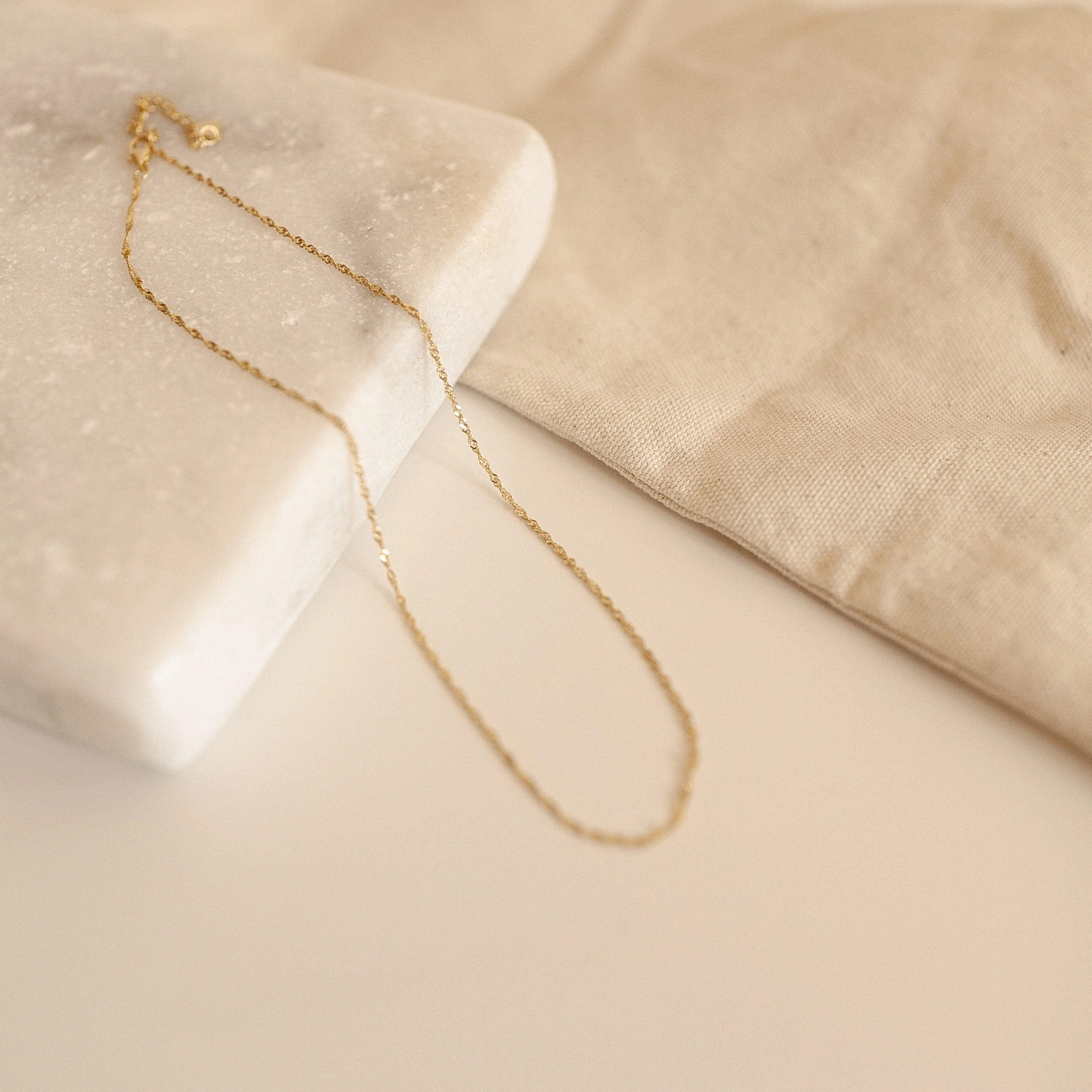 Singapore Twist Necklace in 18K Gold - Image 5