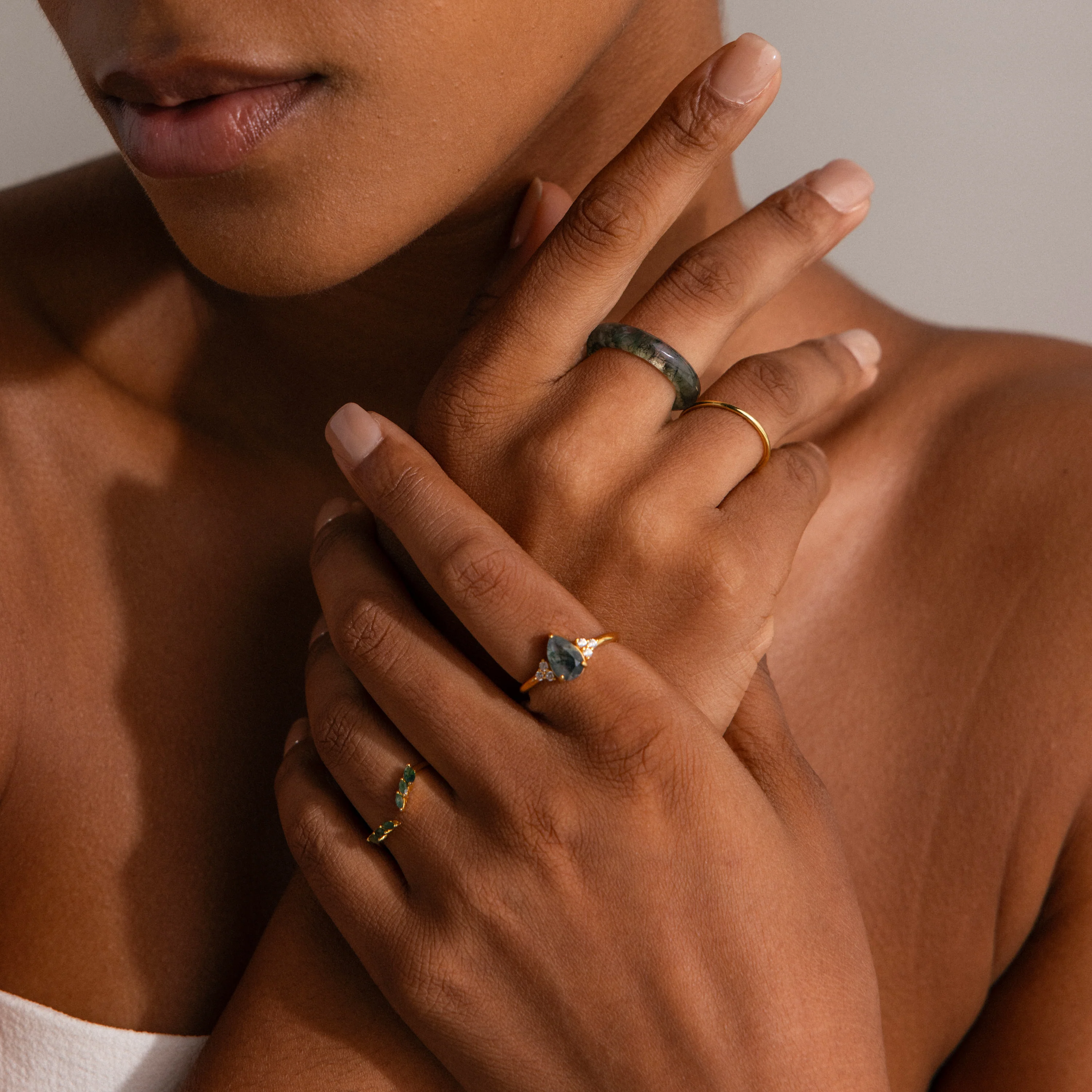 Skinny Agate Ring - Image 6