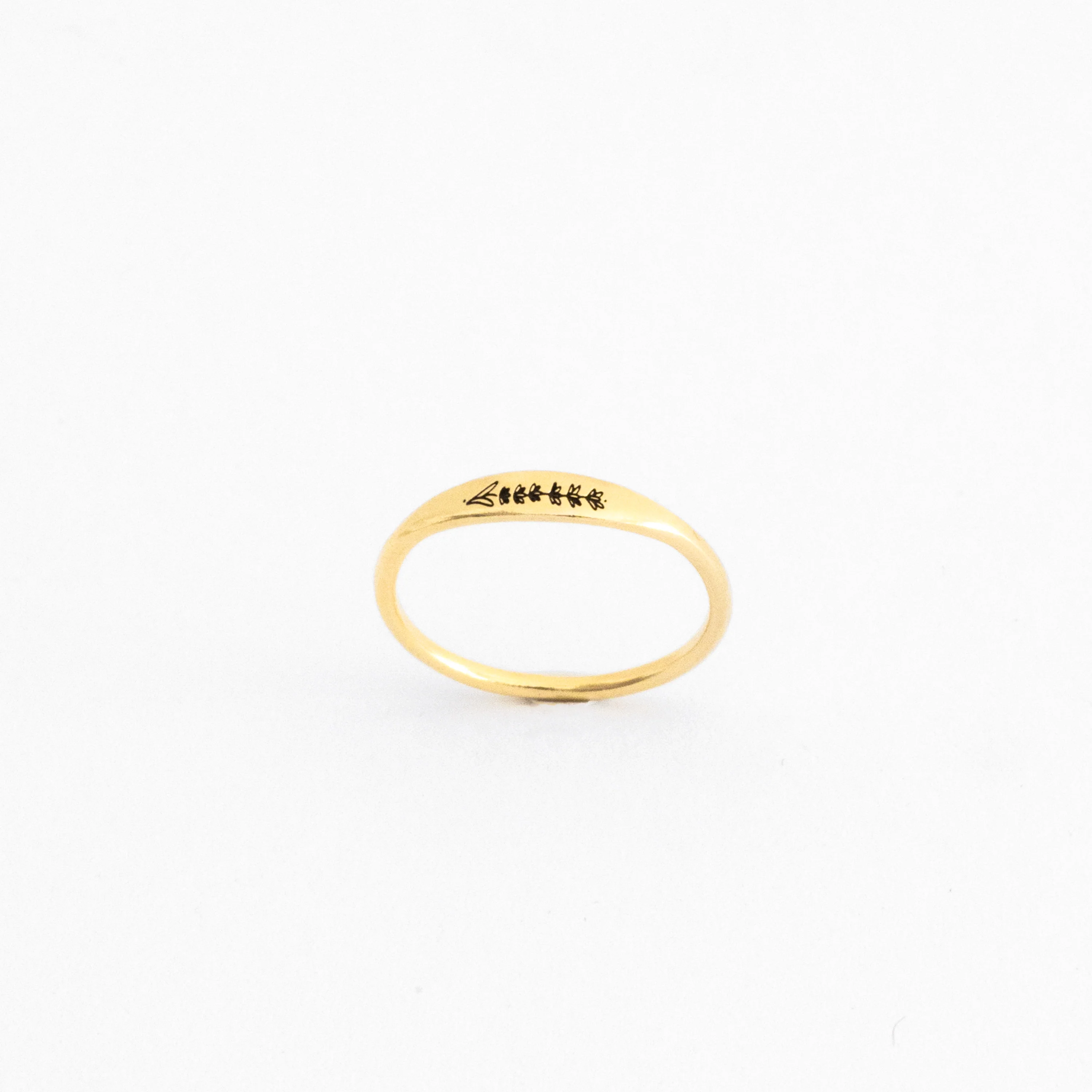 Skinny Birth Flower Ring - Image 5