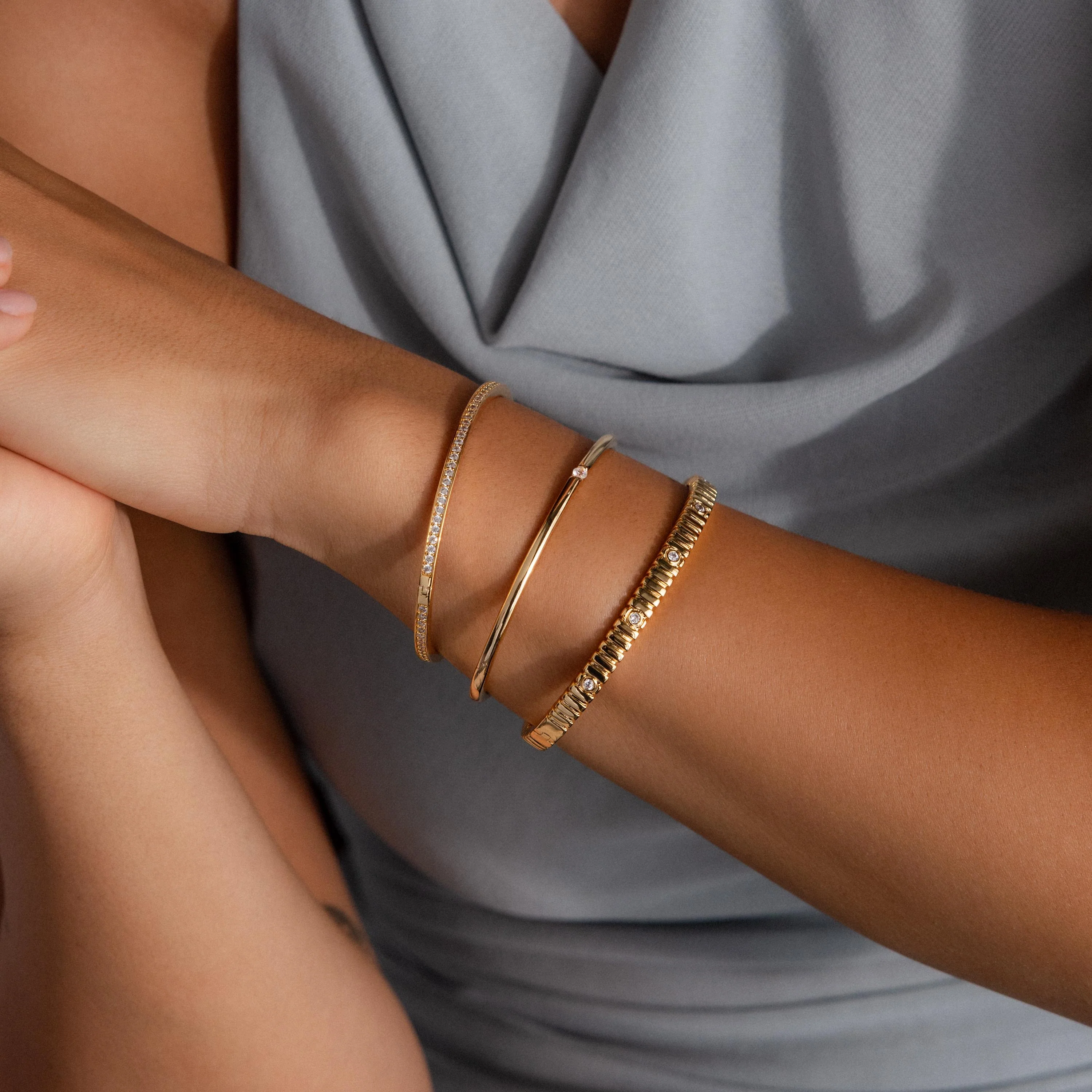 Skinny Diamond Bangle - Image 7