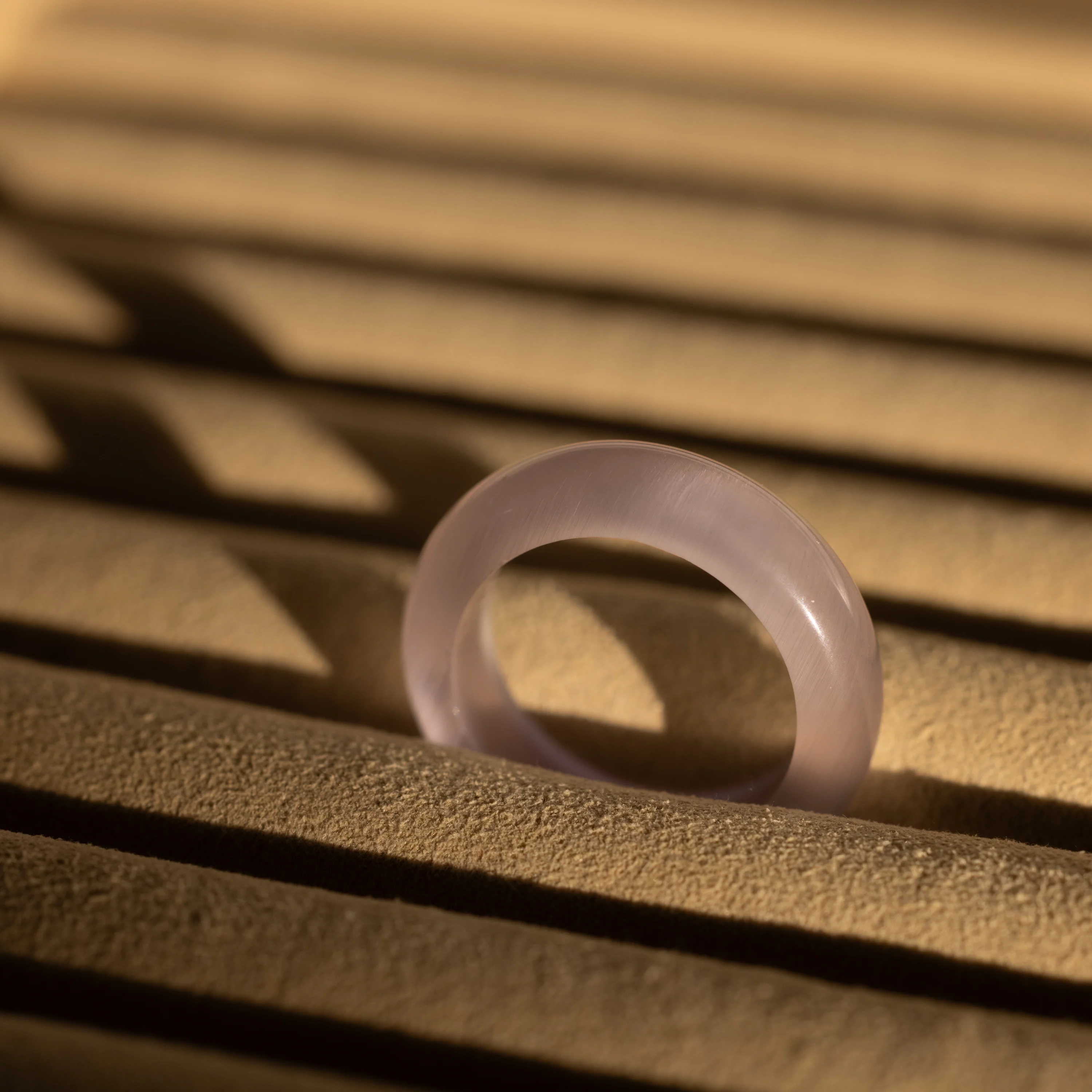 Skinny Lavender Jade Ring - Image 5
