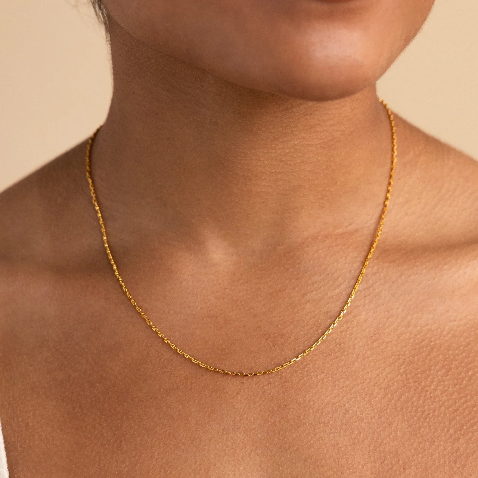 Skinny Mariner Chain Necklace - Image 2