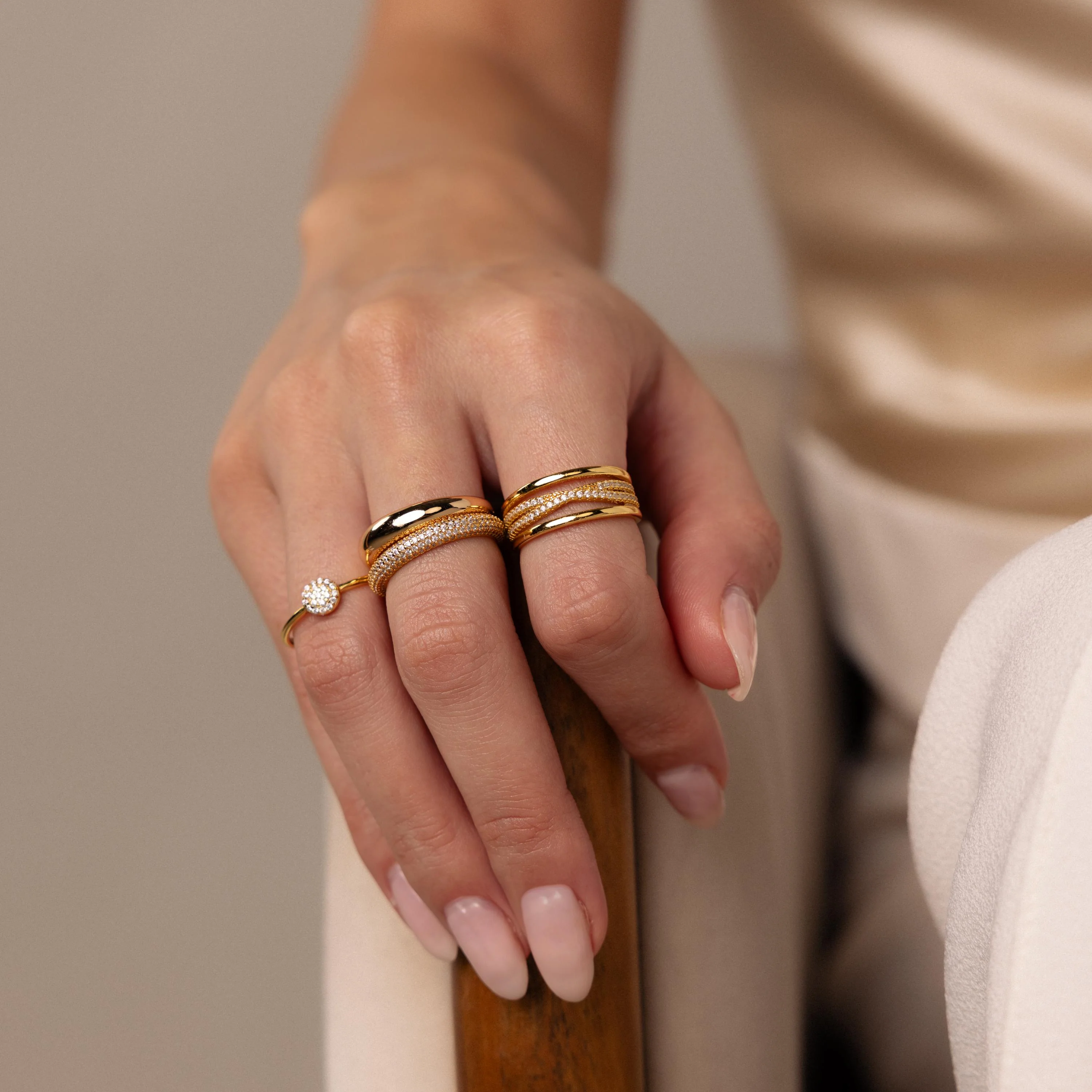 Skinny Pave Stacking Ring - Image 6