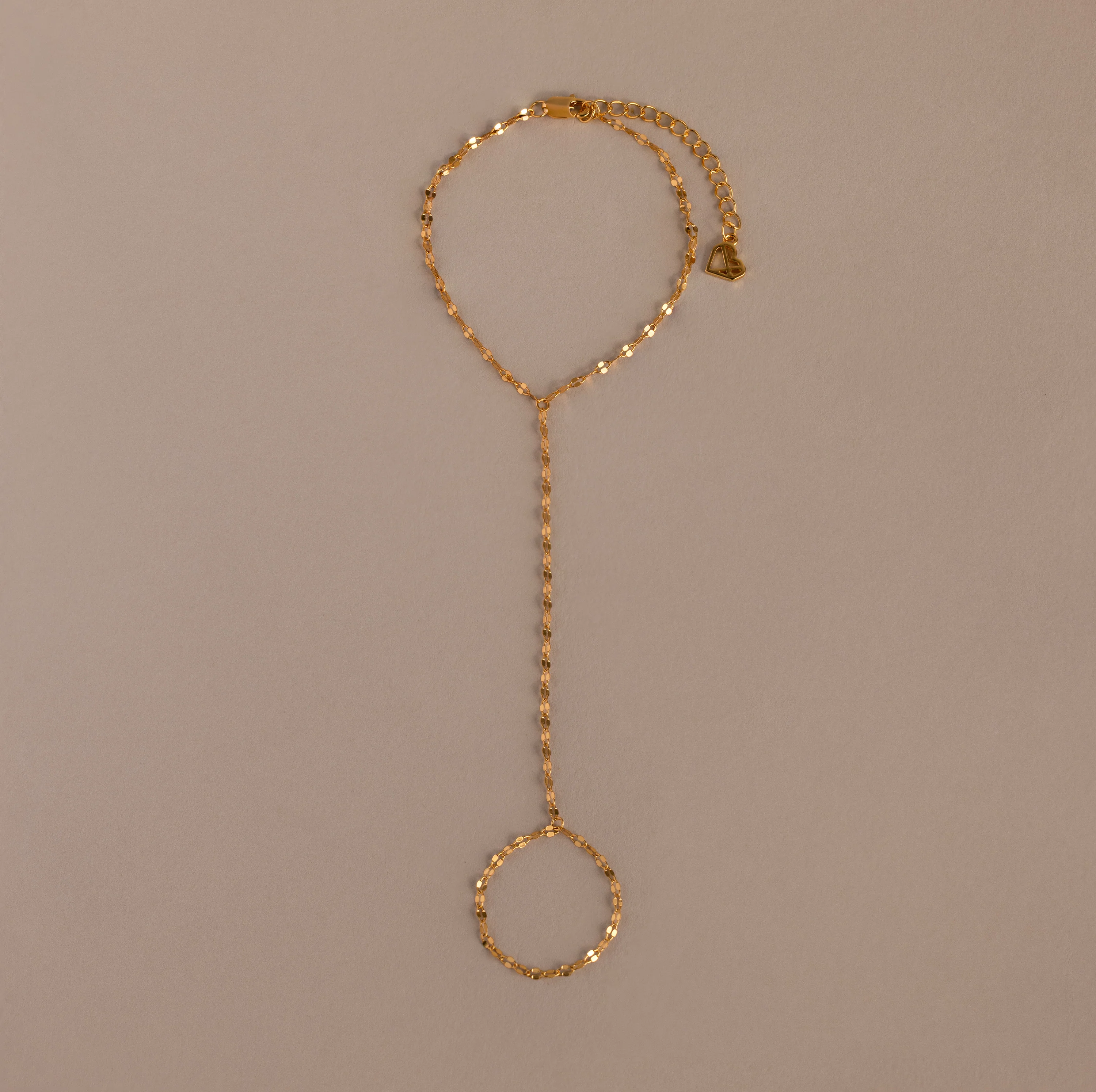 Sparkle Hand Chain Bracelet in 18K Gold - Image 4