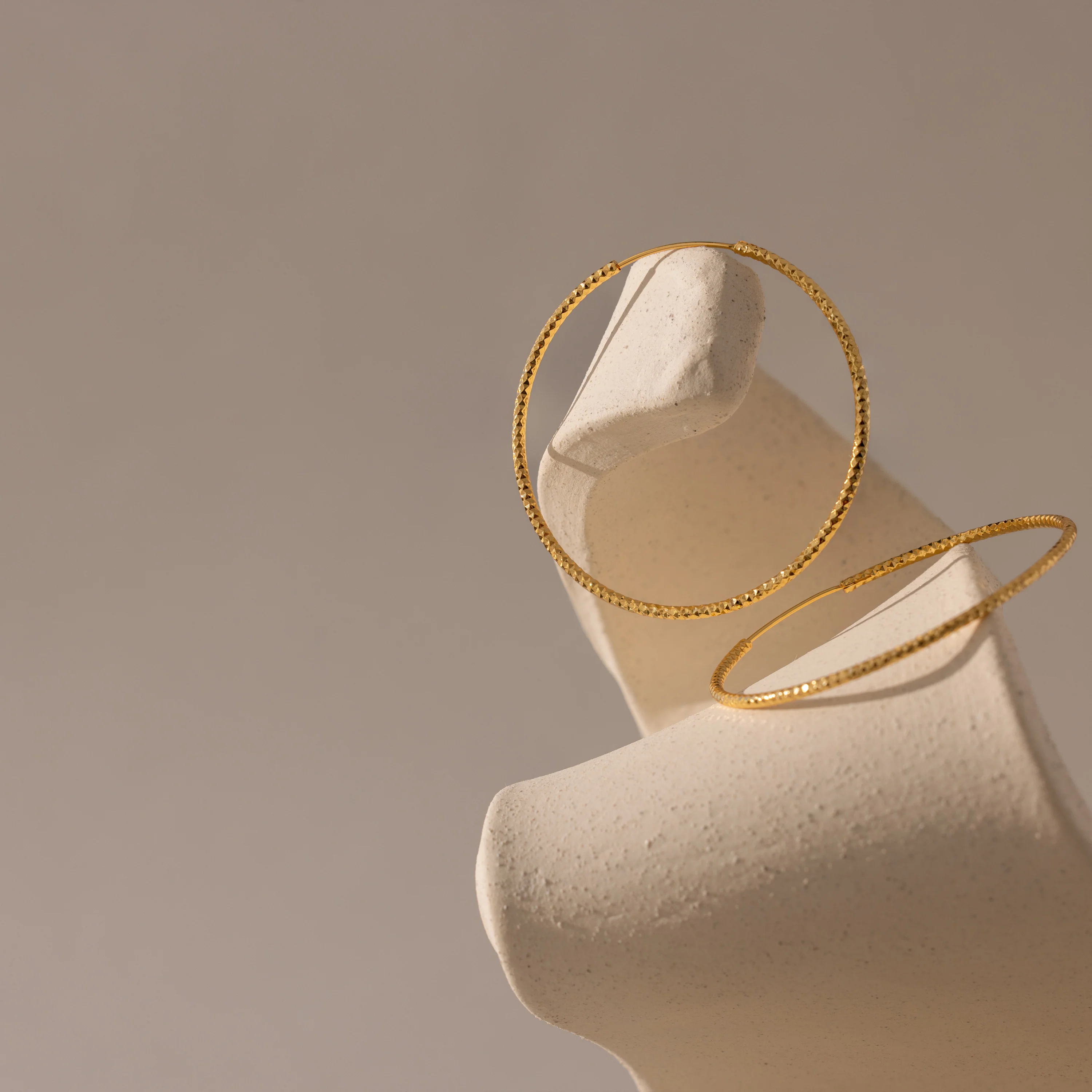Thin Sparkle Hoops - Image 5