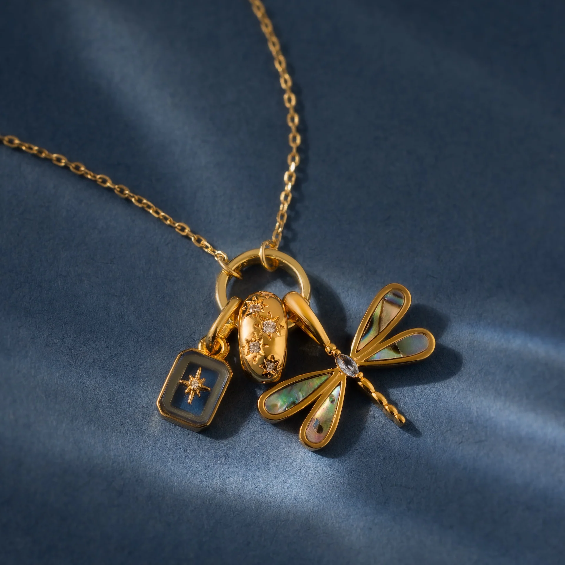 Sprinkle Diamond Dome Spacer Charm in 18K Gold - Image 3