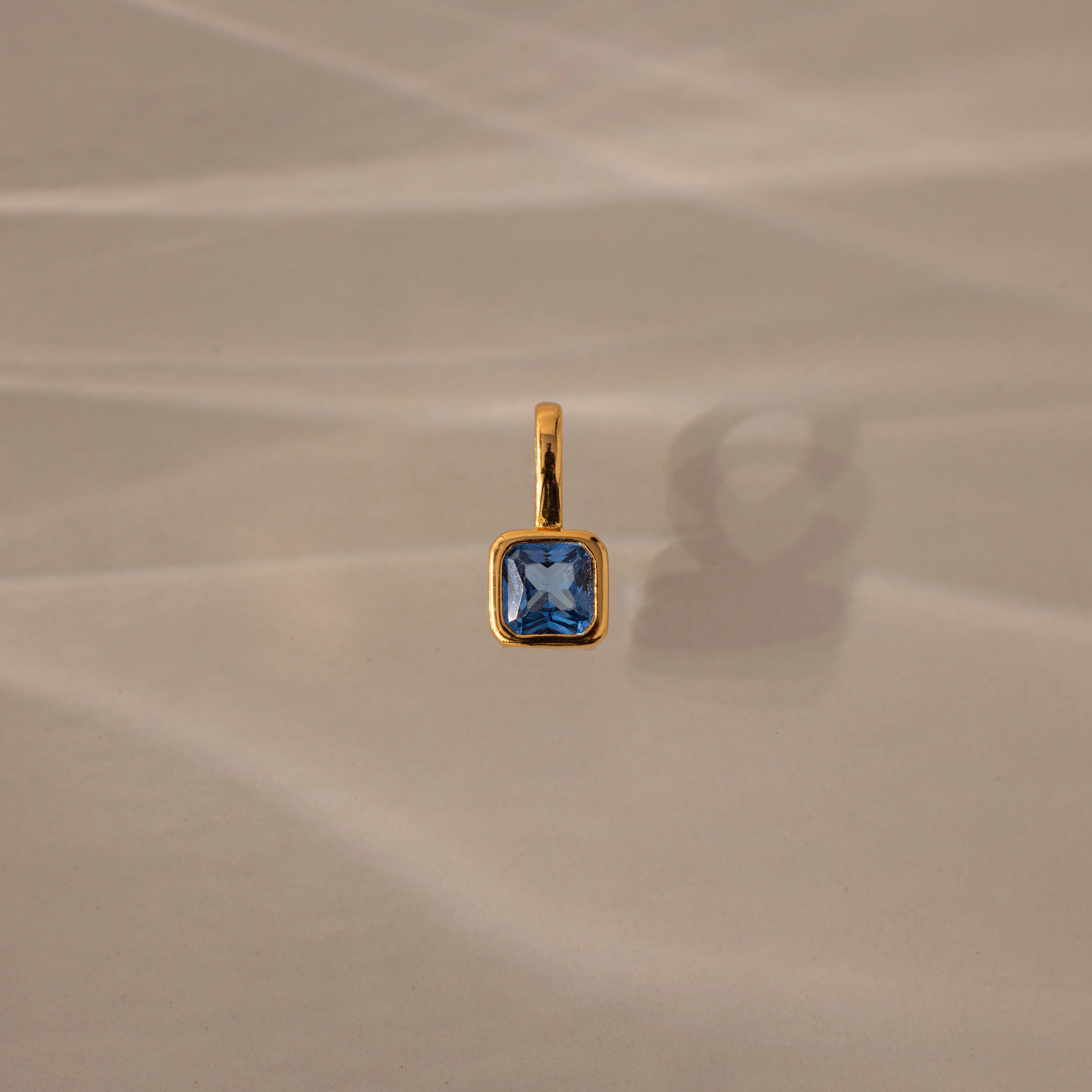 Square Bezel Birthstone Charm - Image 5