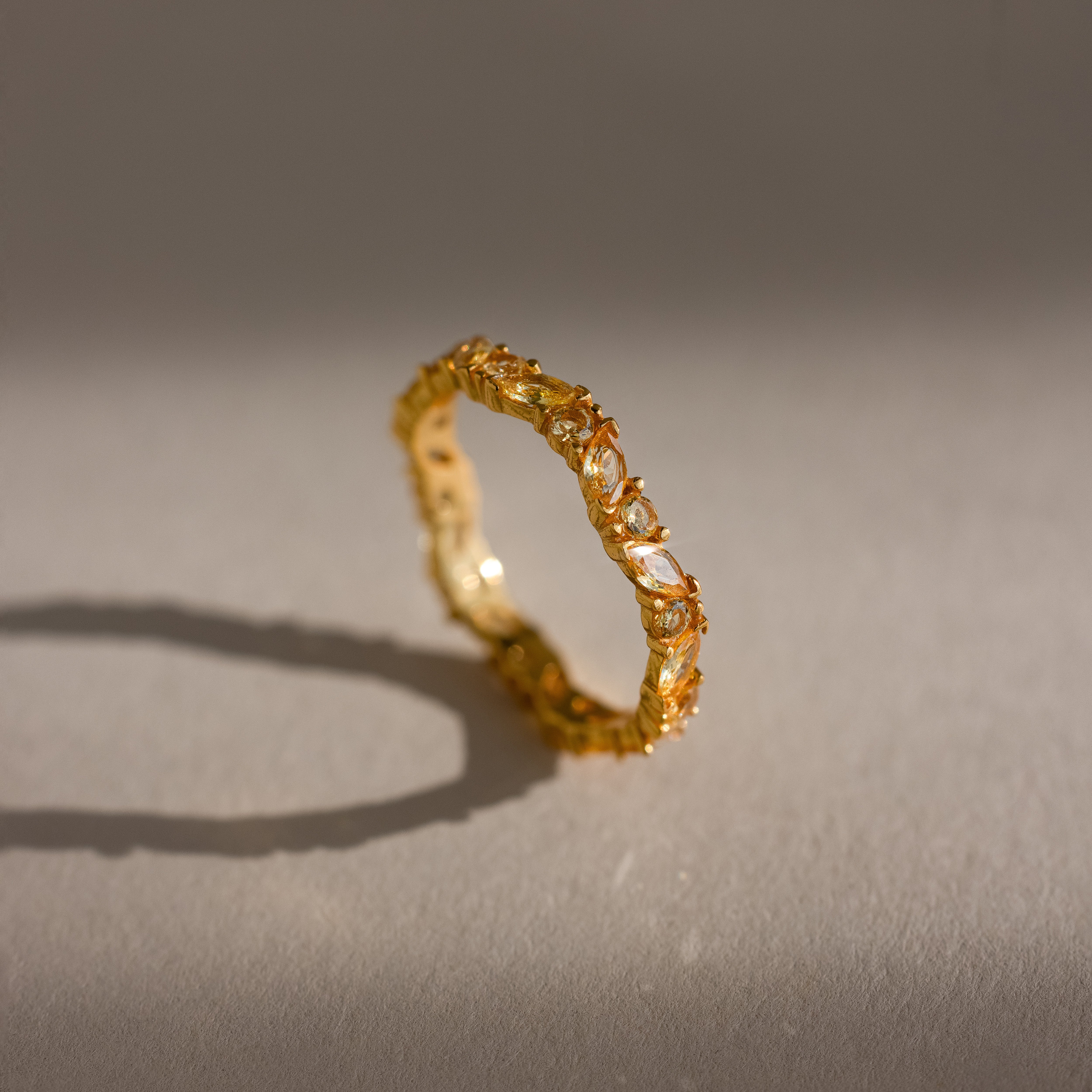 Staggered Marquise Topaz Ring