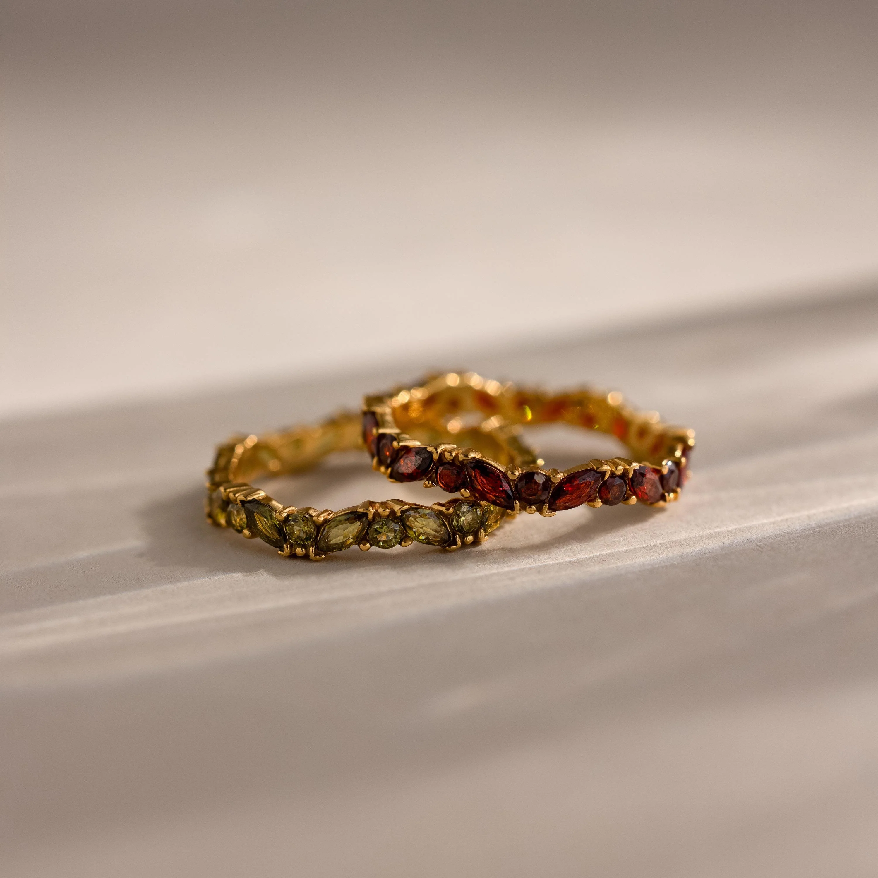 Staggered Marquise Emerald Ring - Image 3
