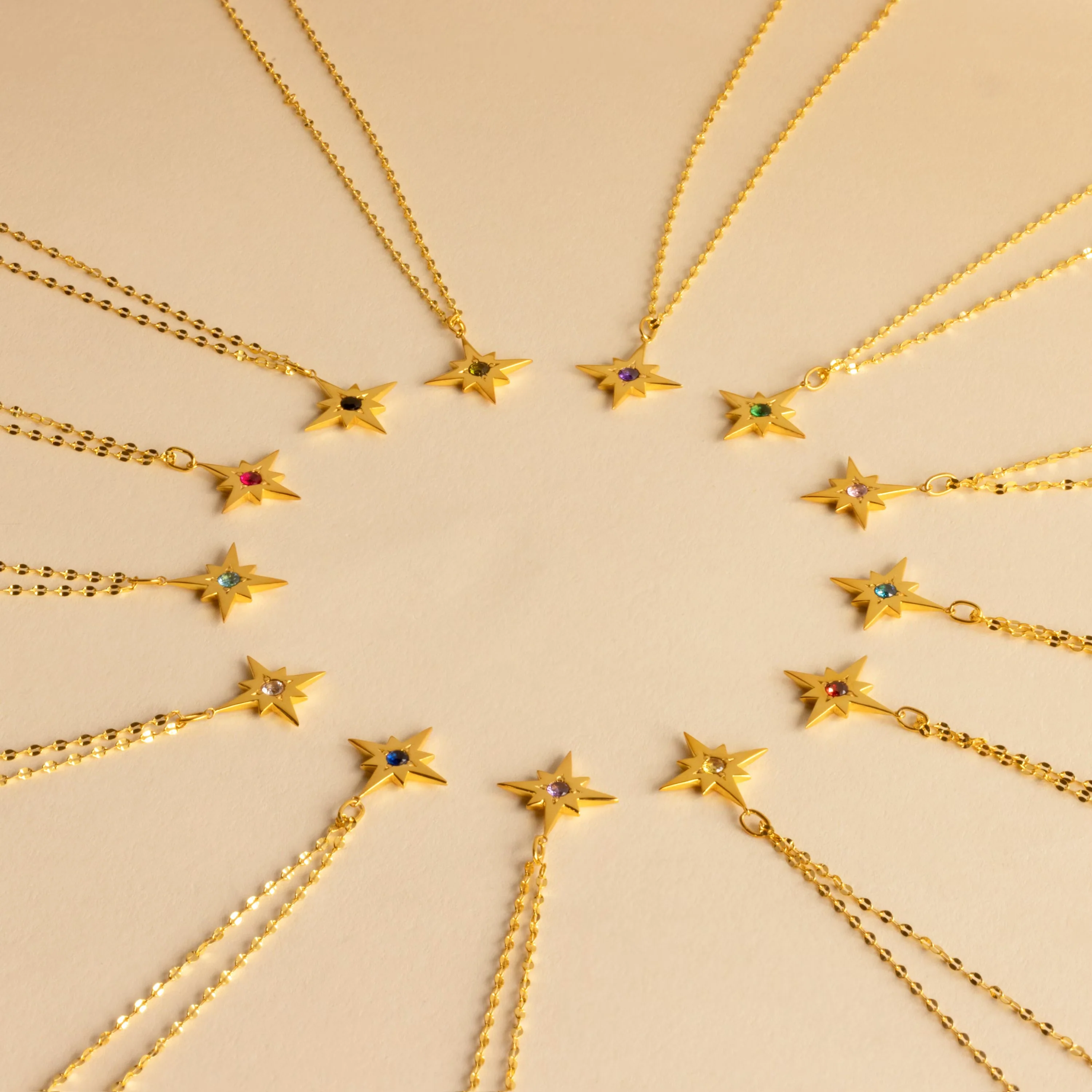 Star Birthstone Necklace - Image 3