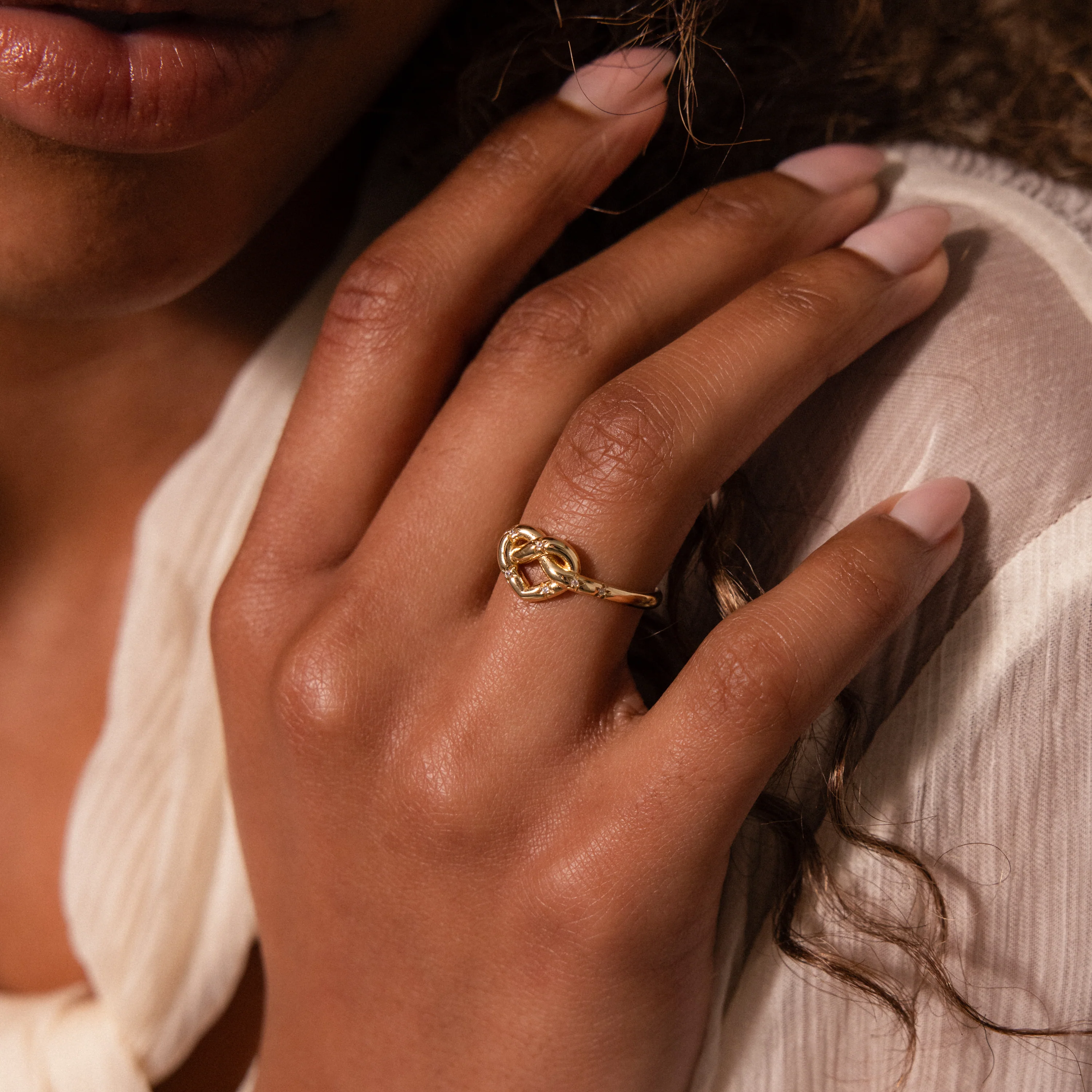 Starry Love Knot Ring - Image 2