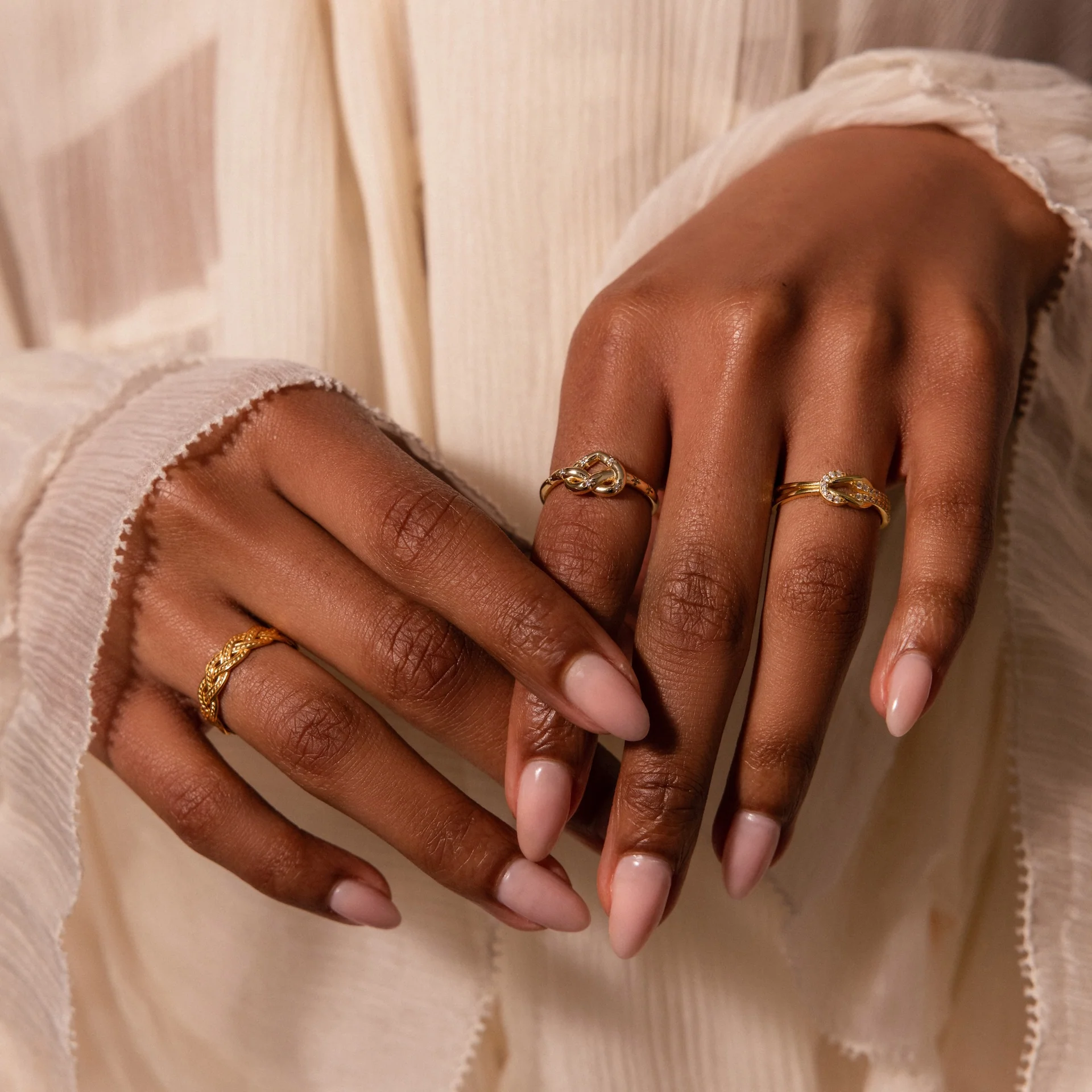 Starry Love Knot Ring - Image 6