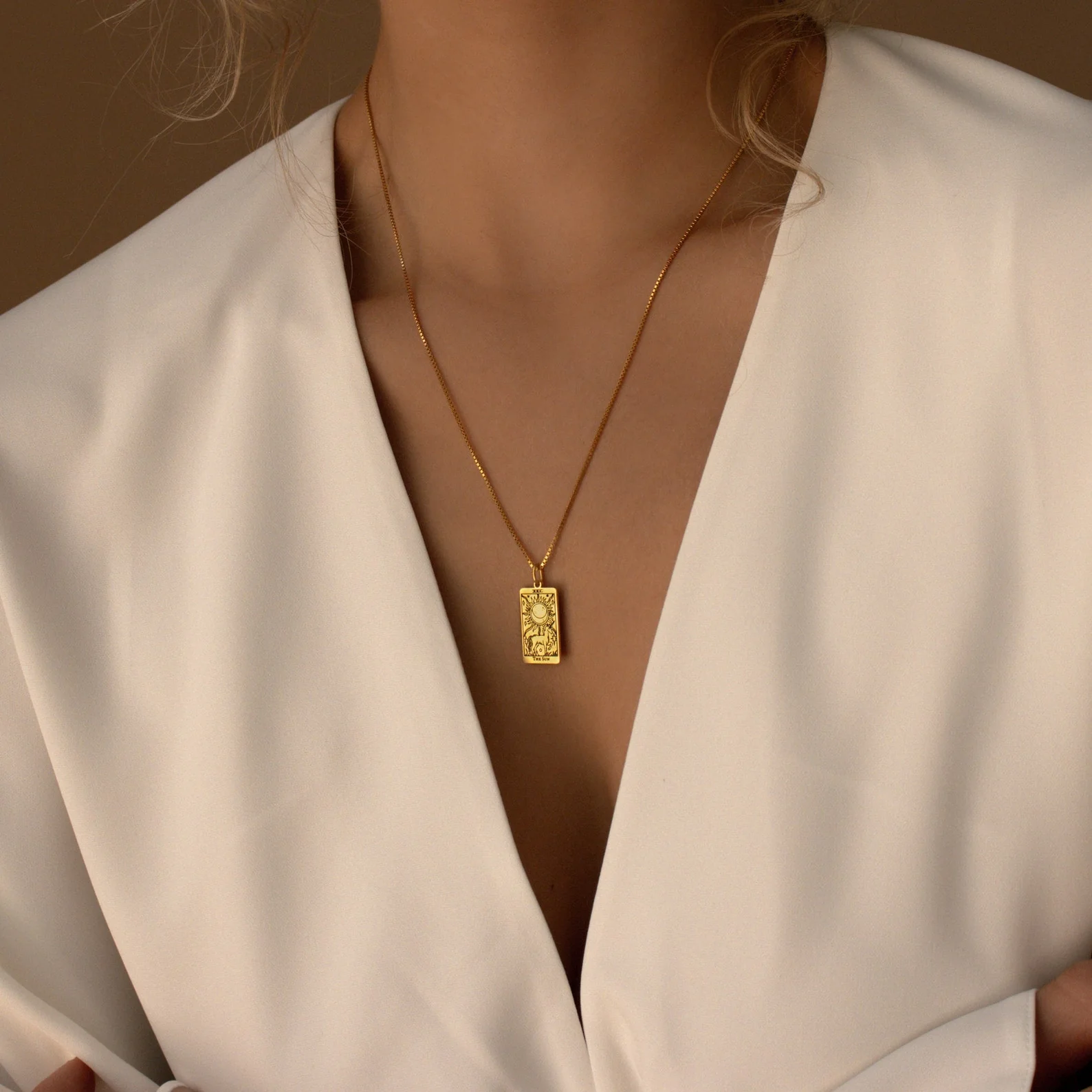 Tarot Necklace in Box Chain - Image 6