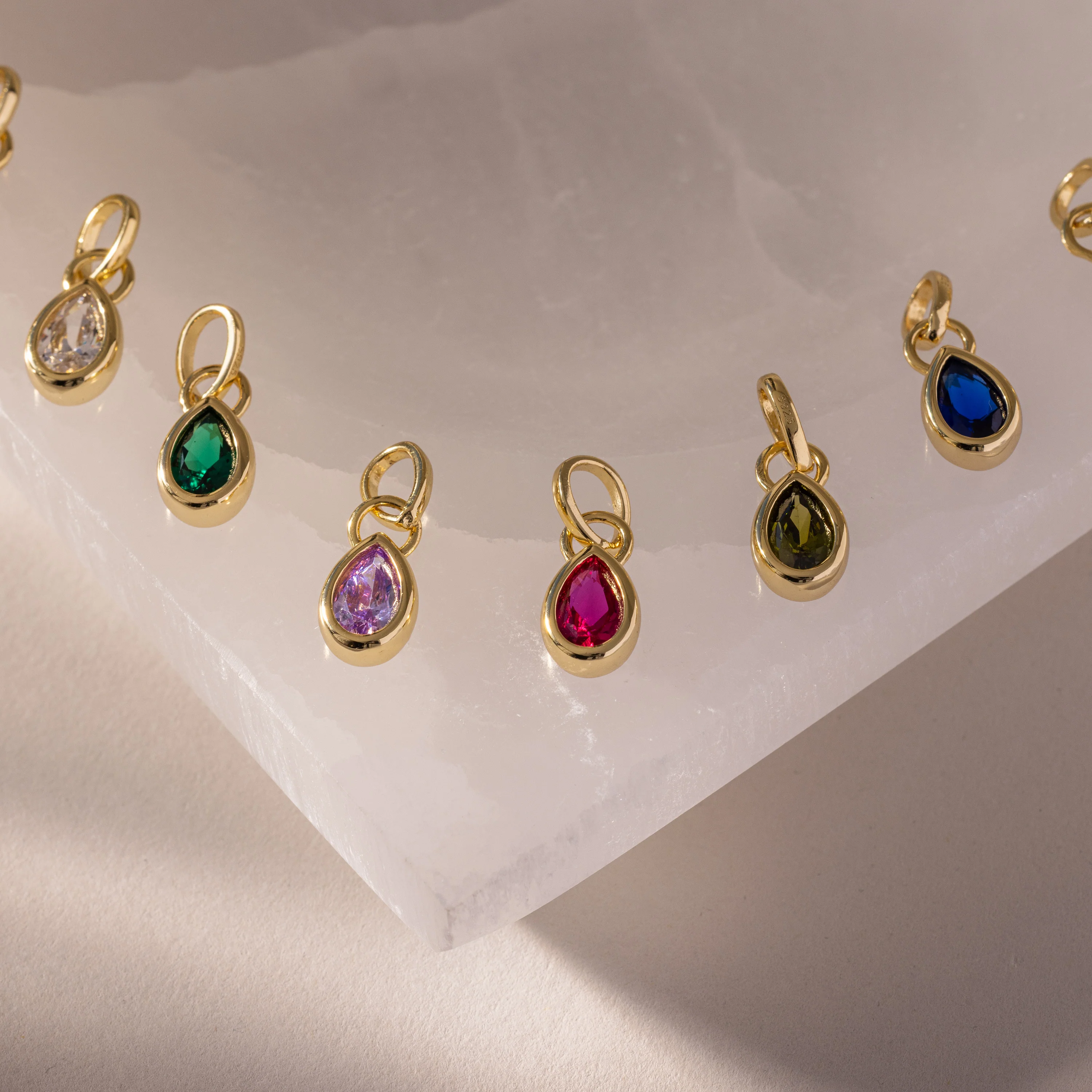 Teardrop Emerald Charm - Image 3