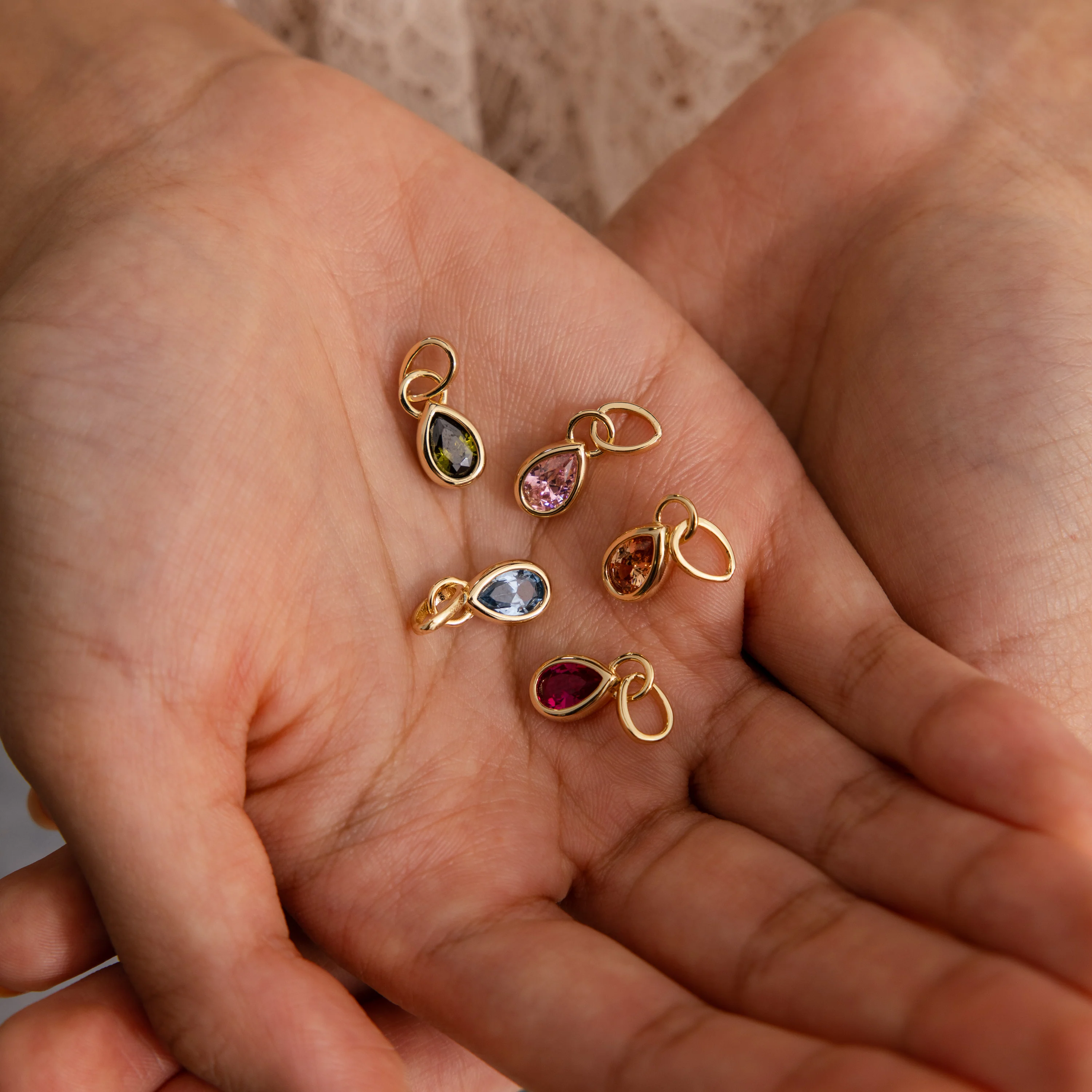 Teardrop Garnet Charm - Image 6