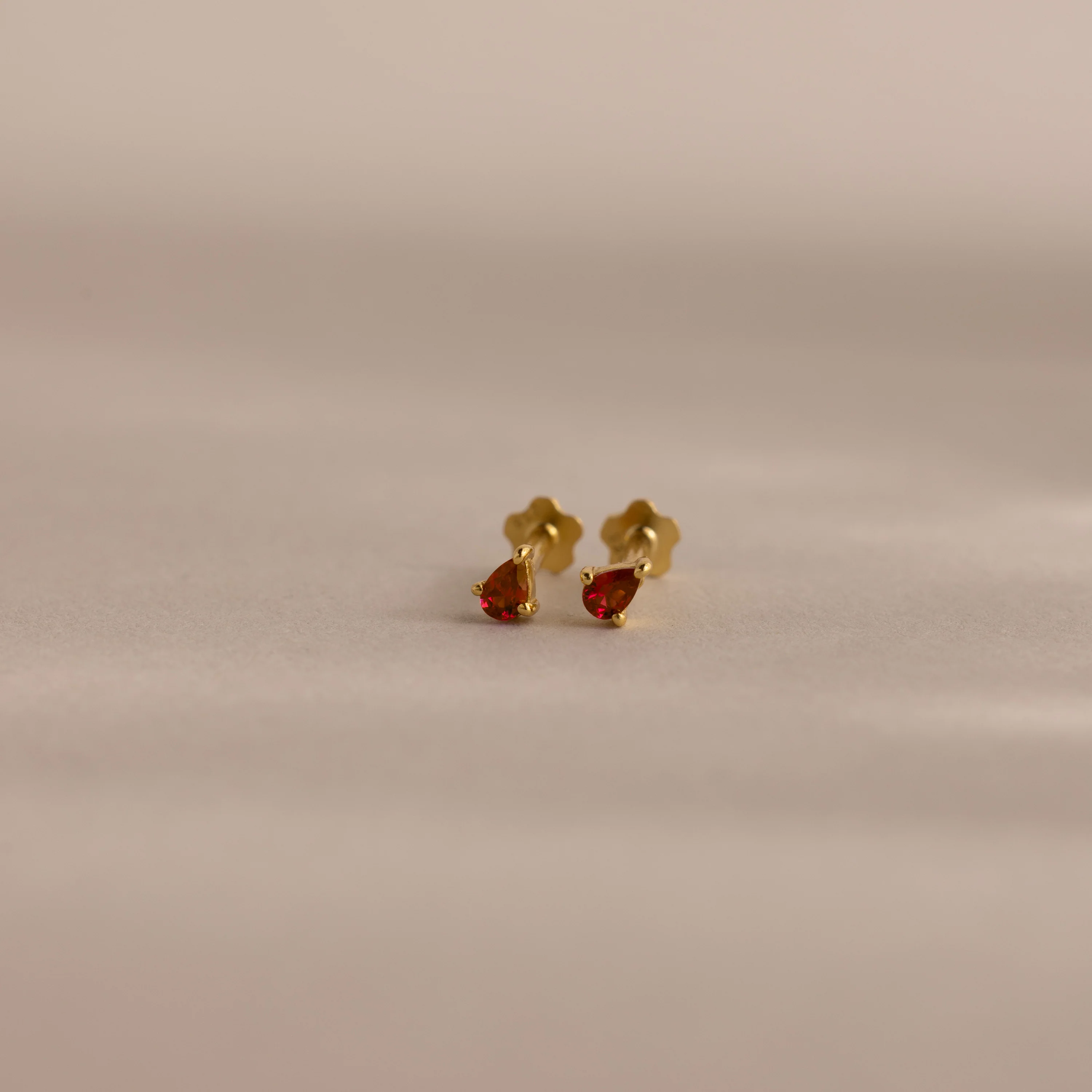 Teardrop Birthstone Flatback Studs - Image 15