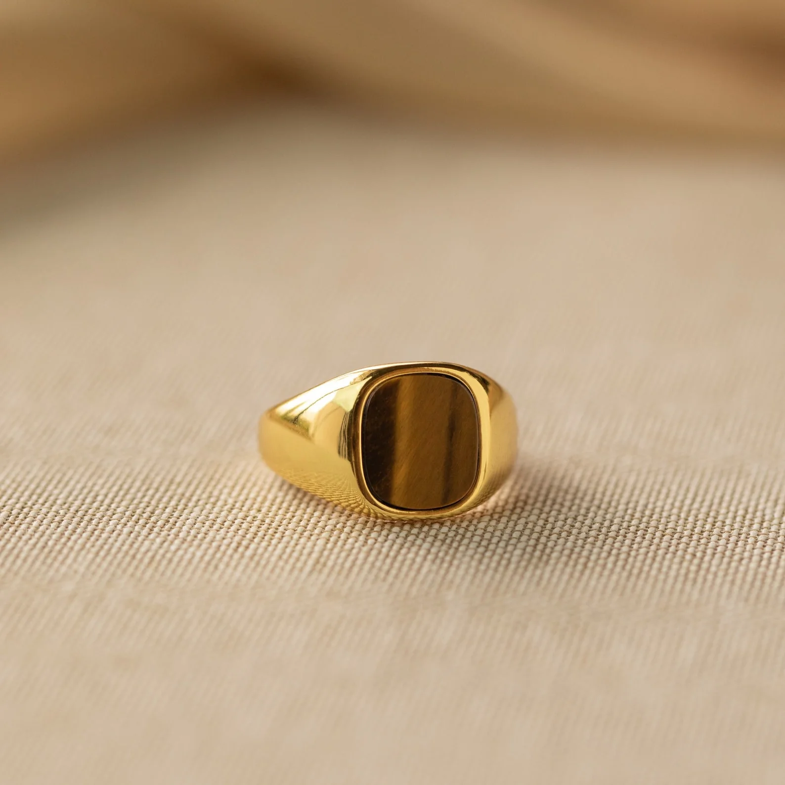 Tigers Eye Signet Ring - Image 3