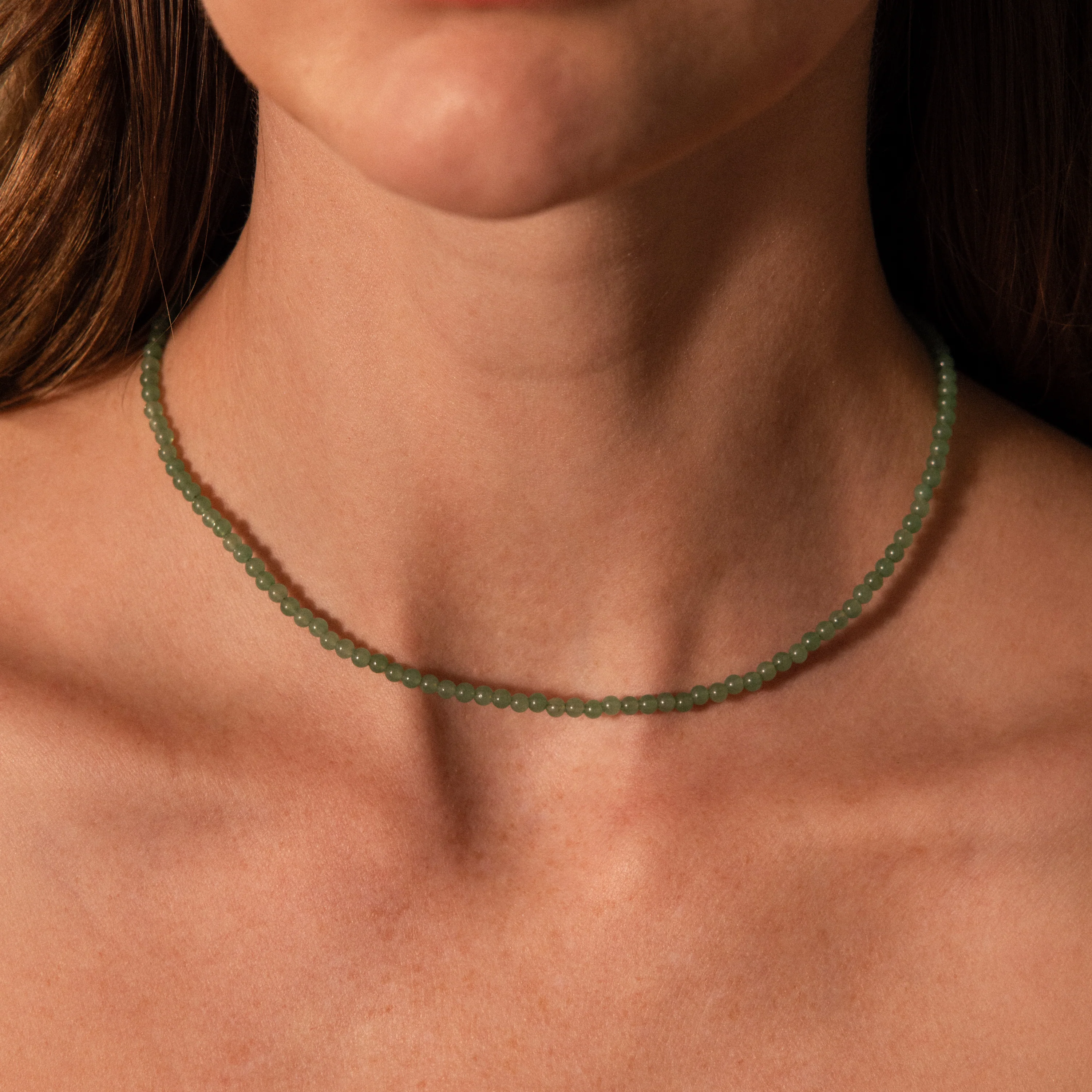 Tiny Aventurine Choker Necklace - Image 3