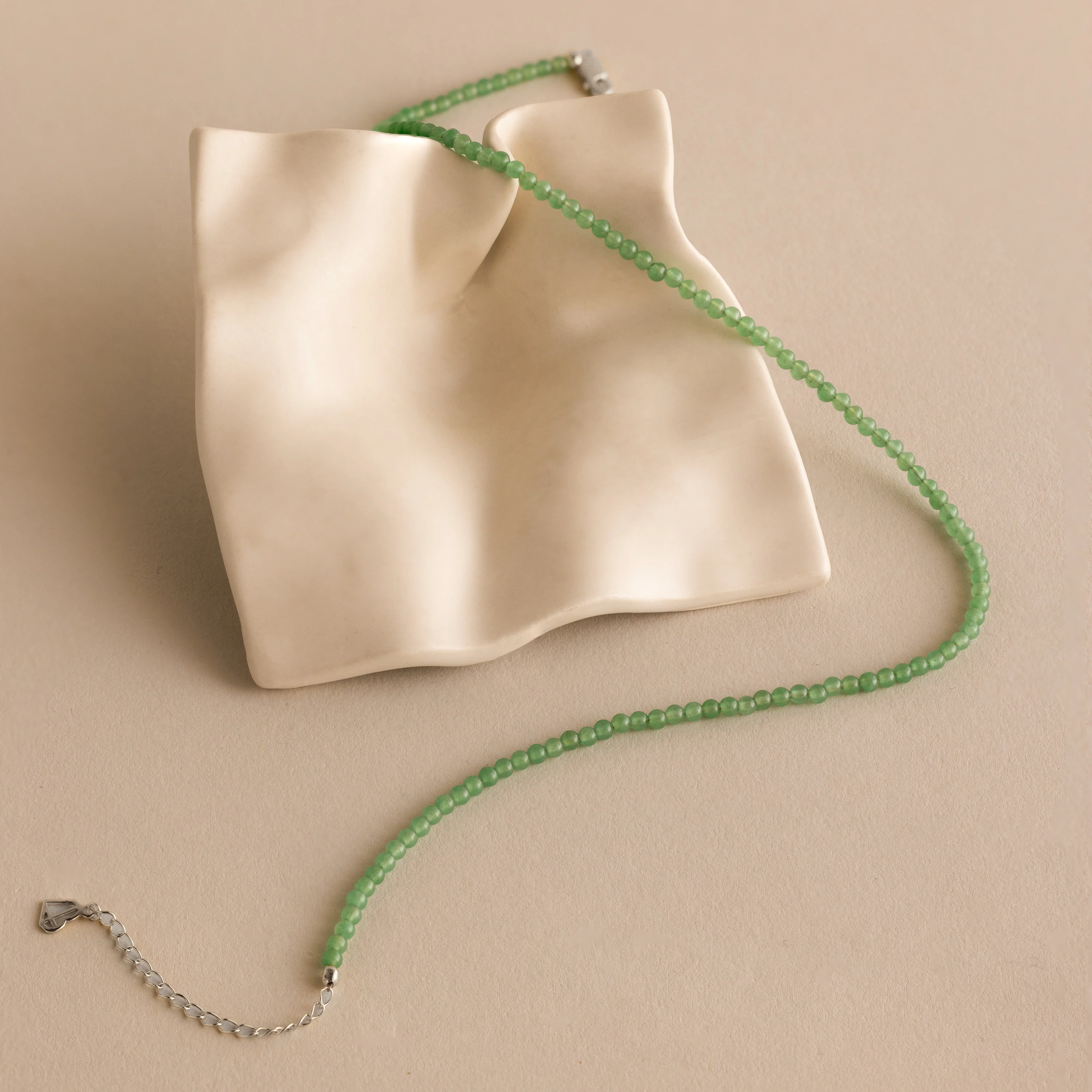 Tiny Aventurine Choker Necklace - Image 4