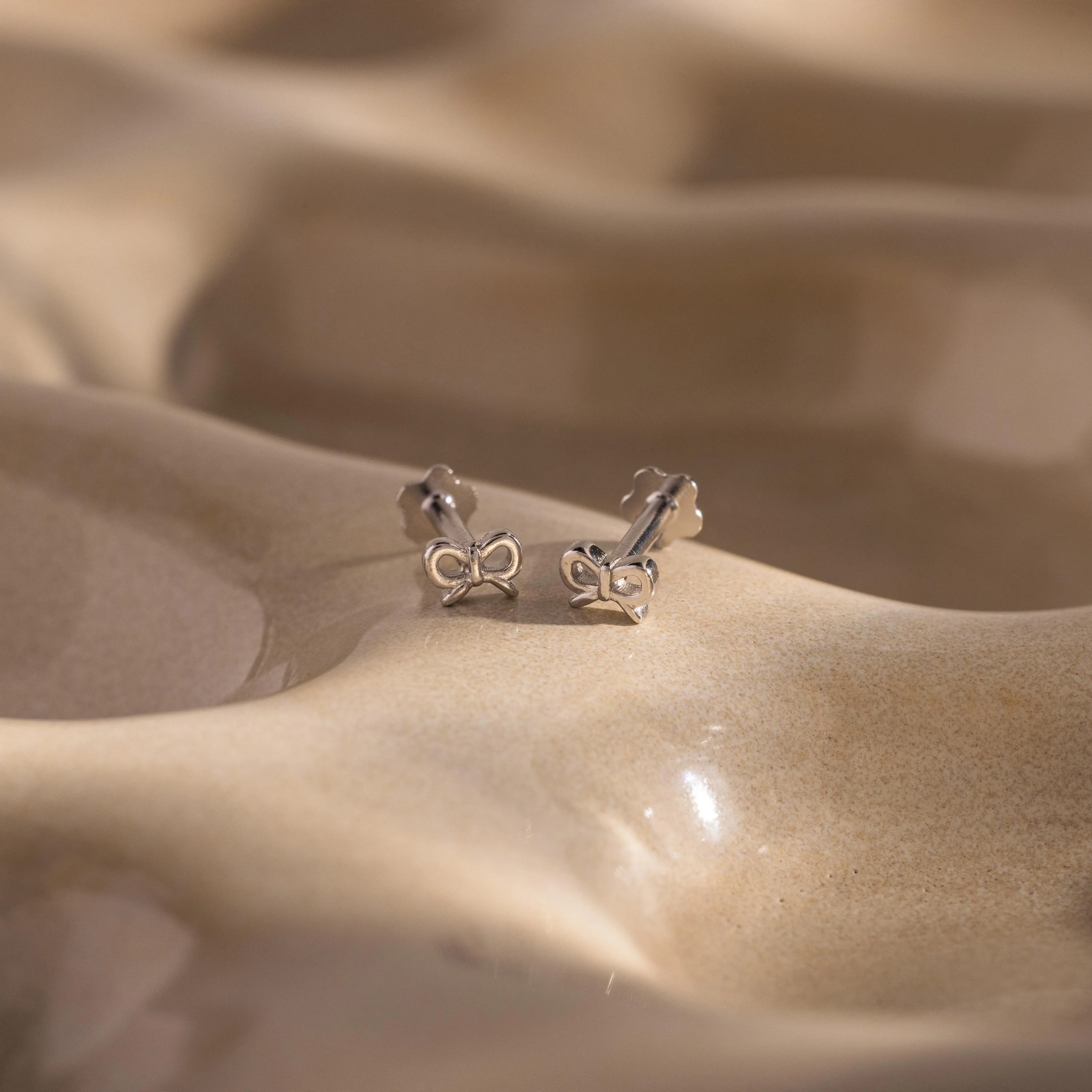 Tiny Bow Flatback Studs - Image 2