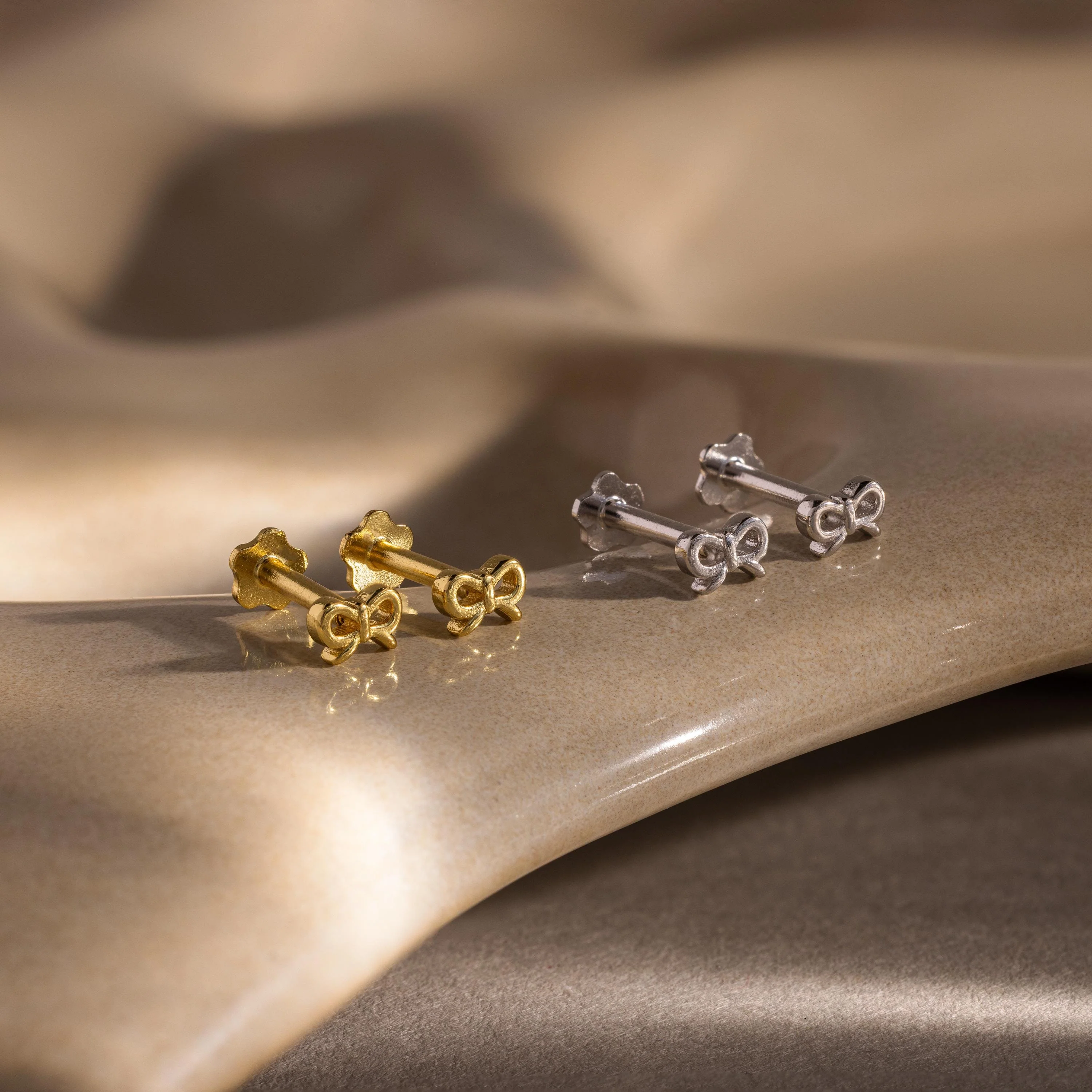 Tiny Bow Flatback Studs - Image 6