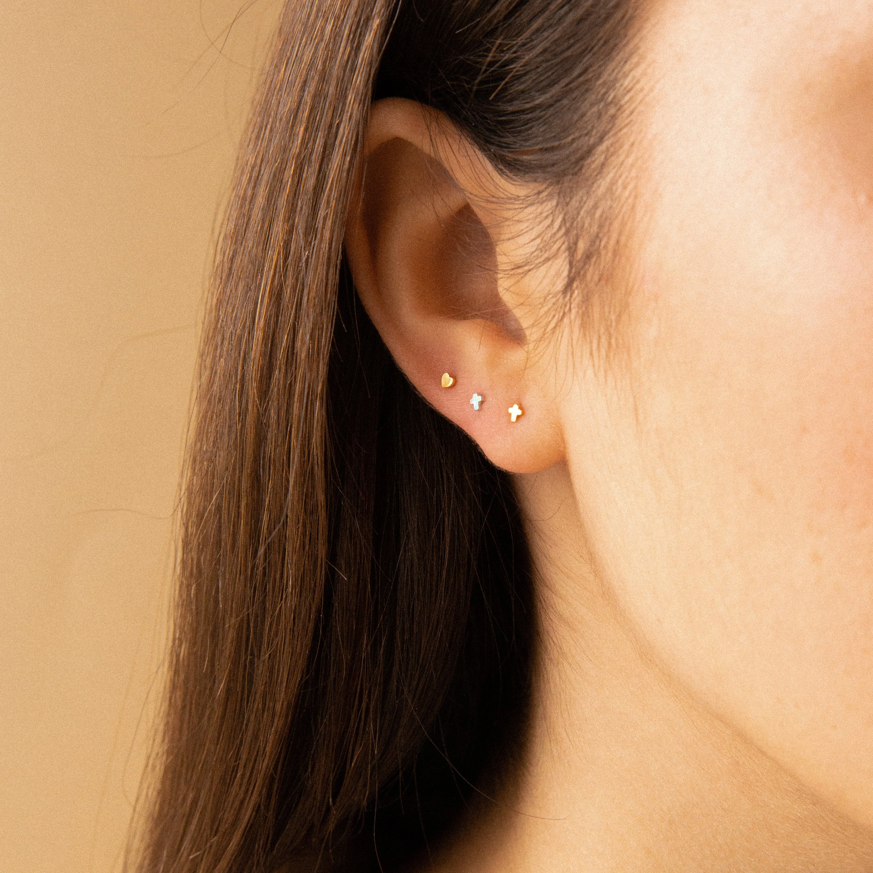 Tiny Cross Studs - Image 6
