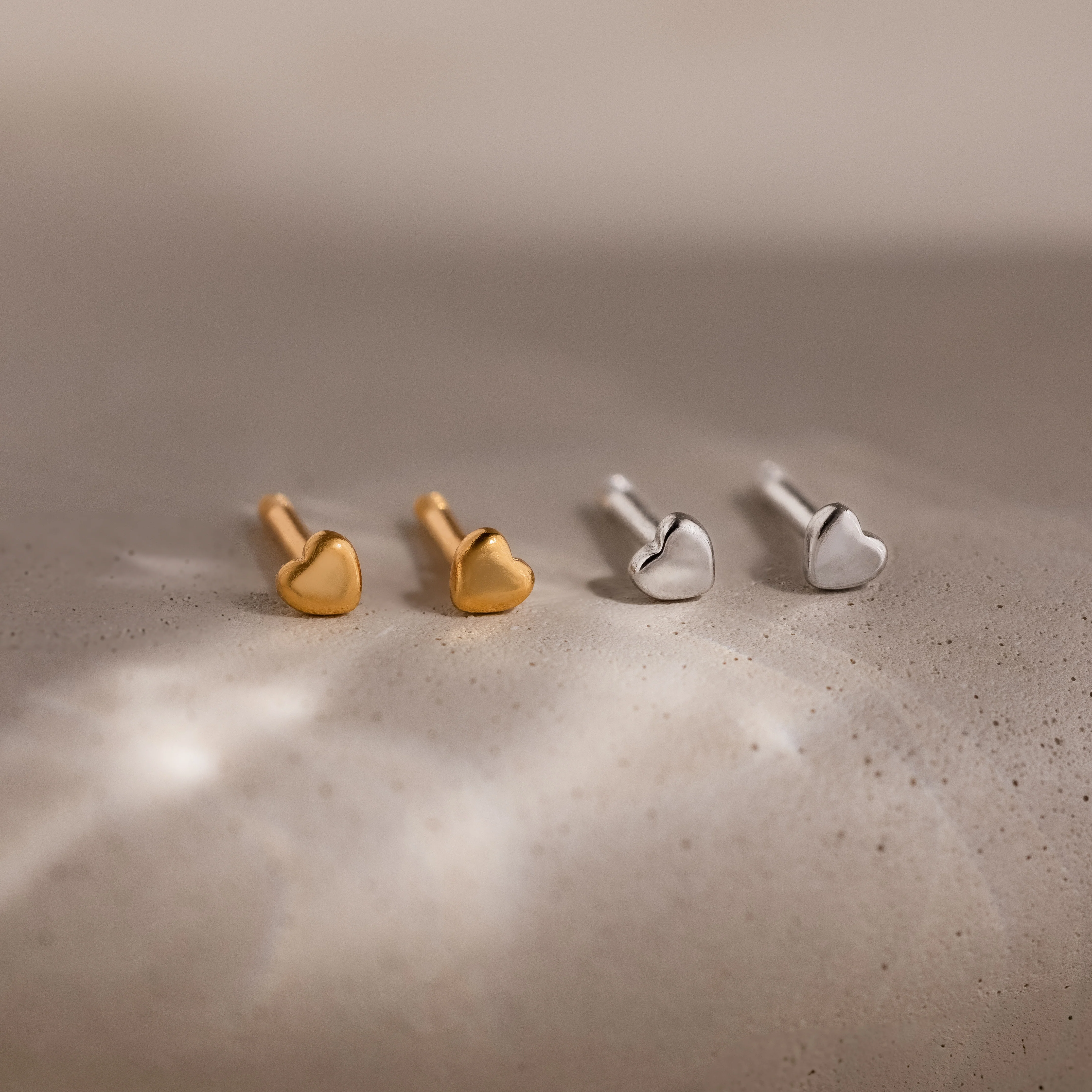 Tiny Heart Studs