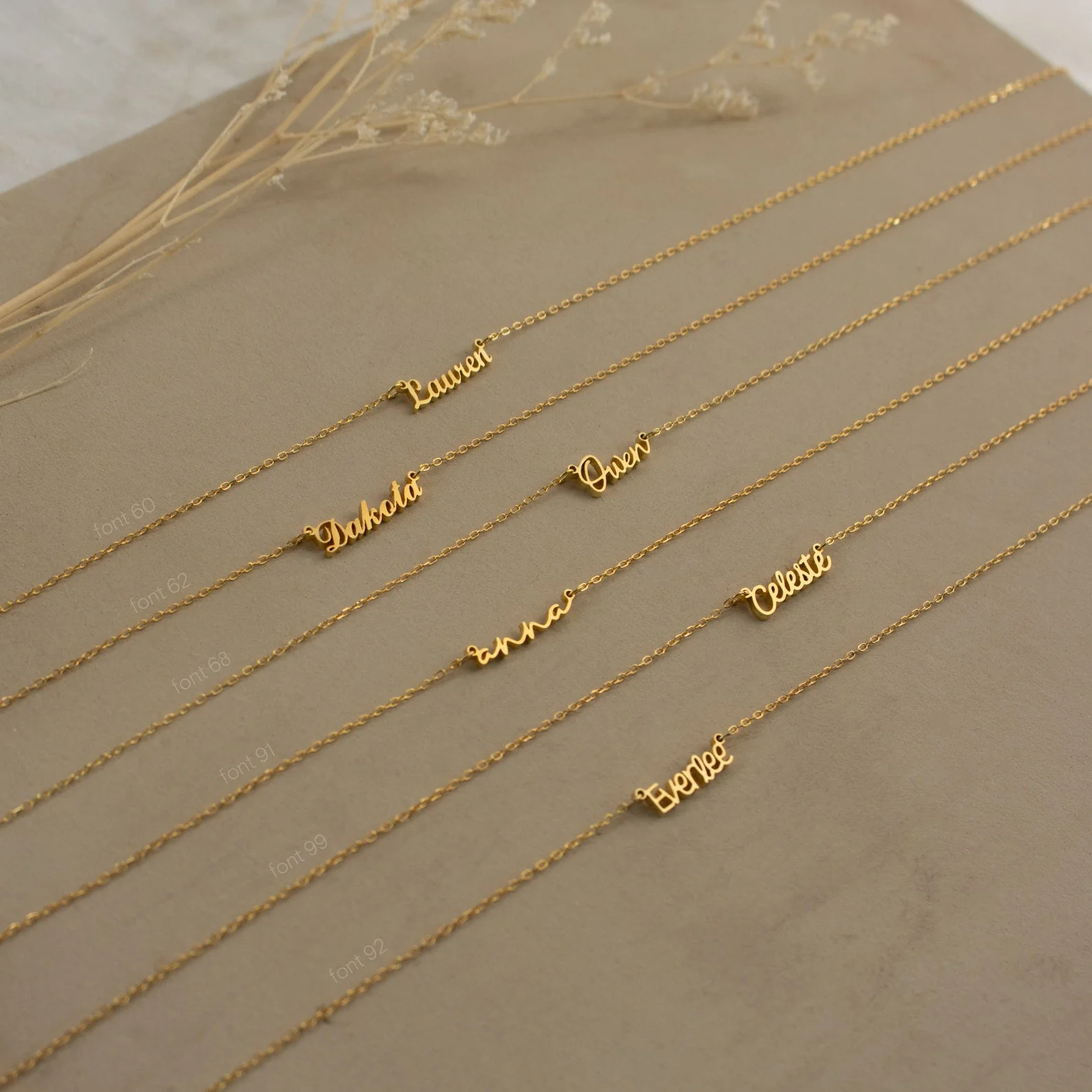 Tiny London Name Necklace - Image 4