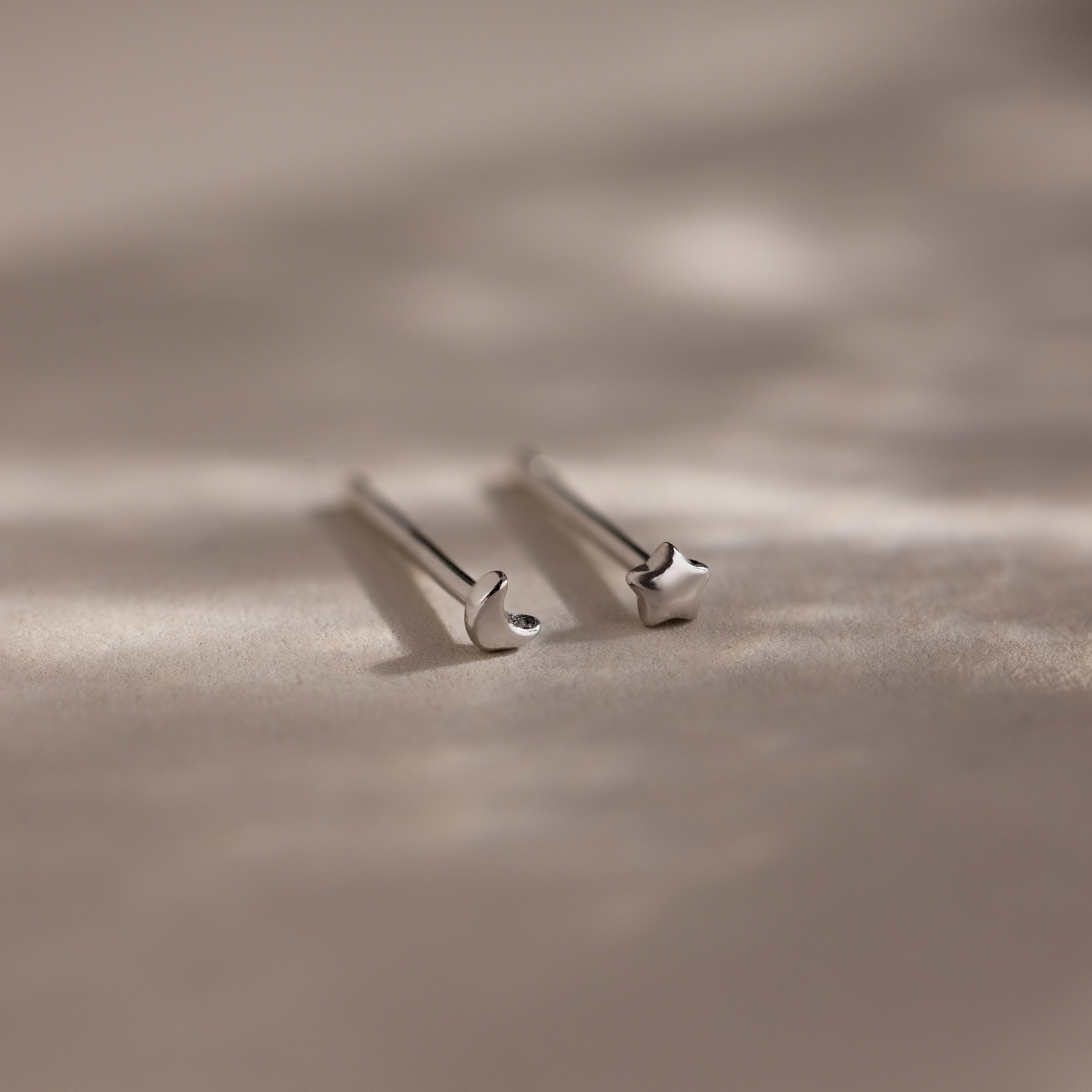 Tiny Moon & Star Studs - Image 5