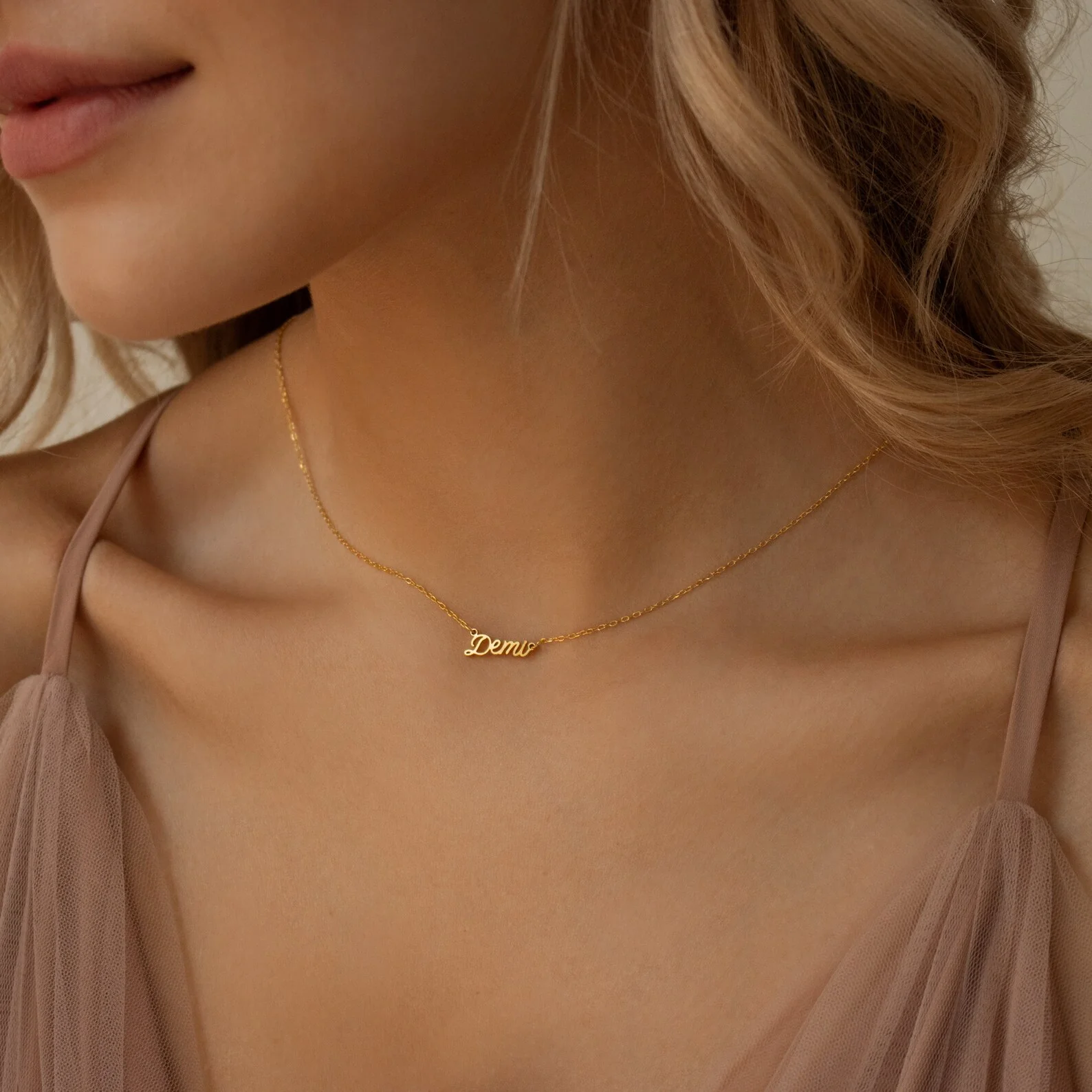 Tiny Paris Name Necklace - Image 3