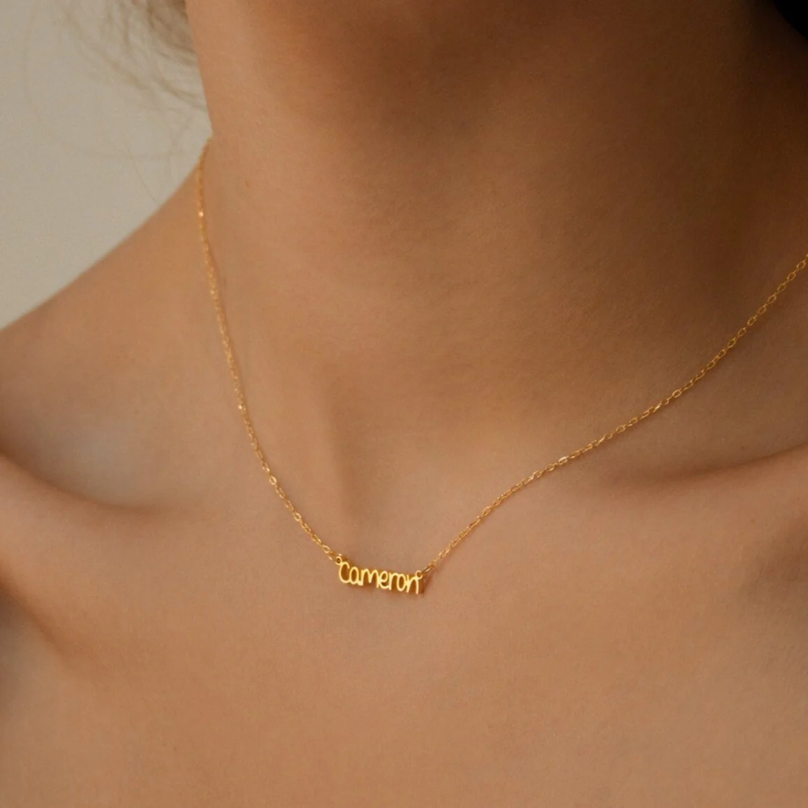 Tiny Preppy Name Necklace - Image 5