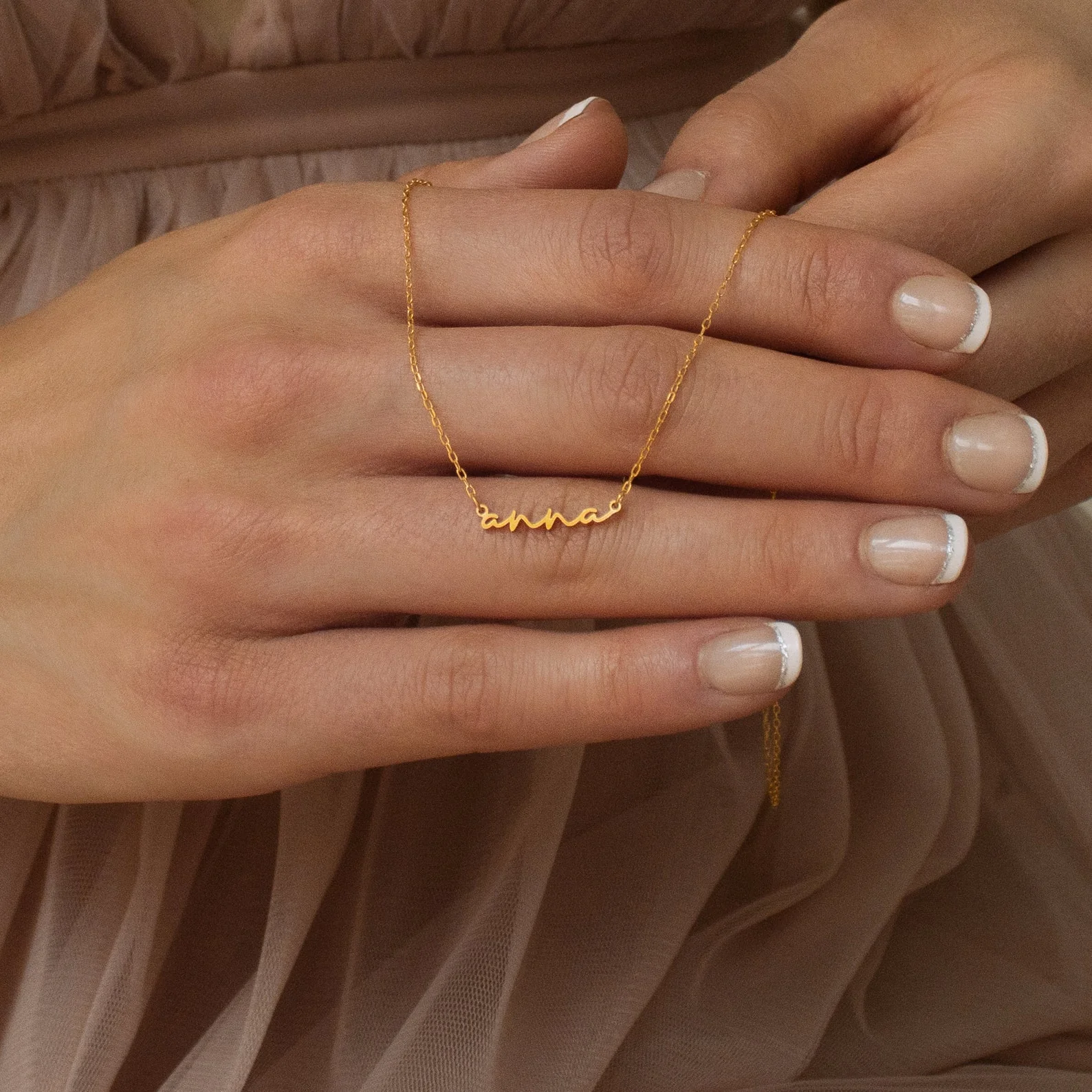 Tiny Summer Name Necklace - Image 4