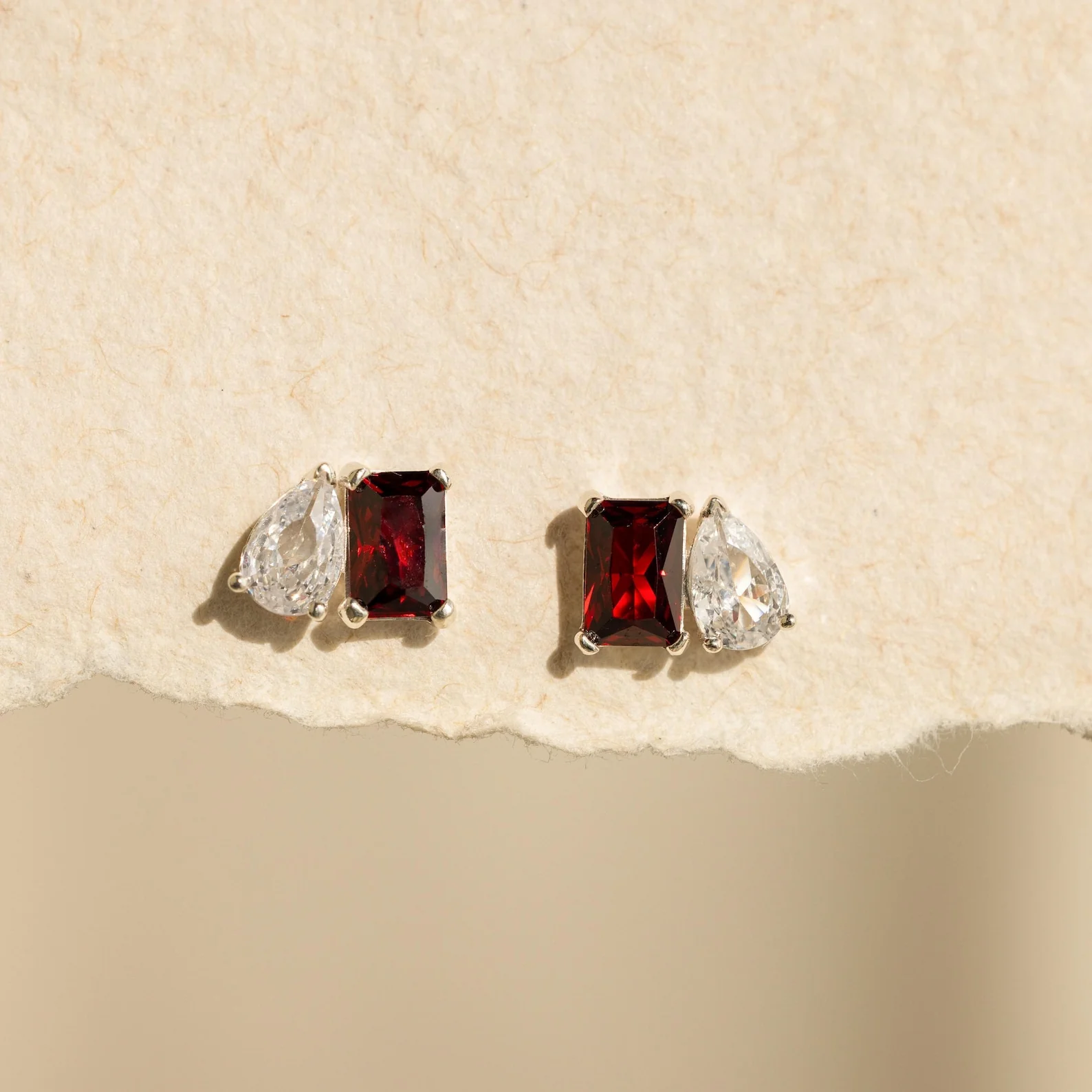 Toi et Moi Birthstone Earrings - Image 5