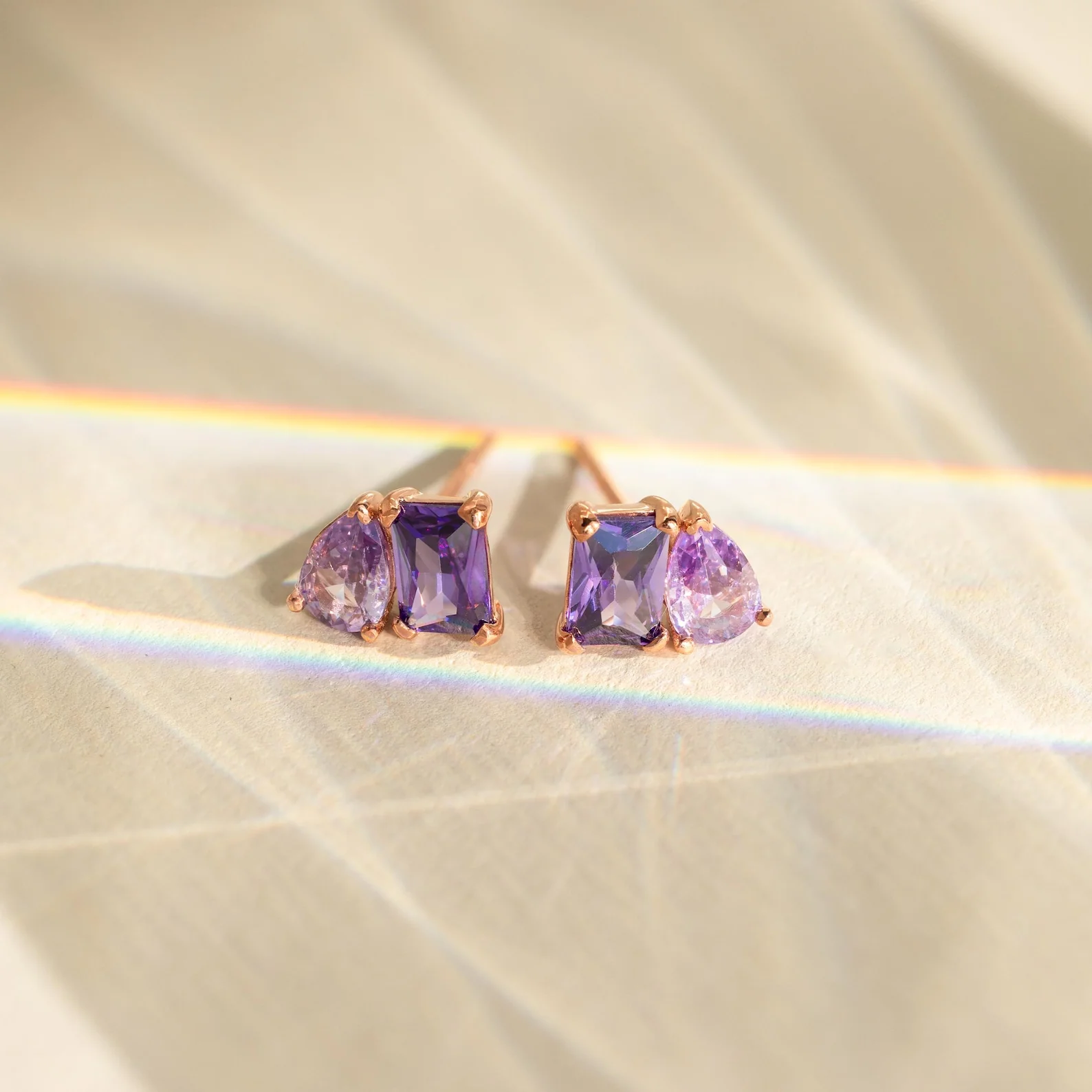 Toi et Moi Birthstone Earrings - Image 7