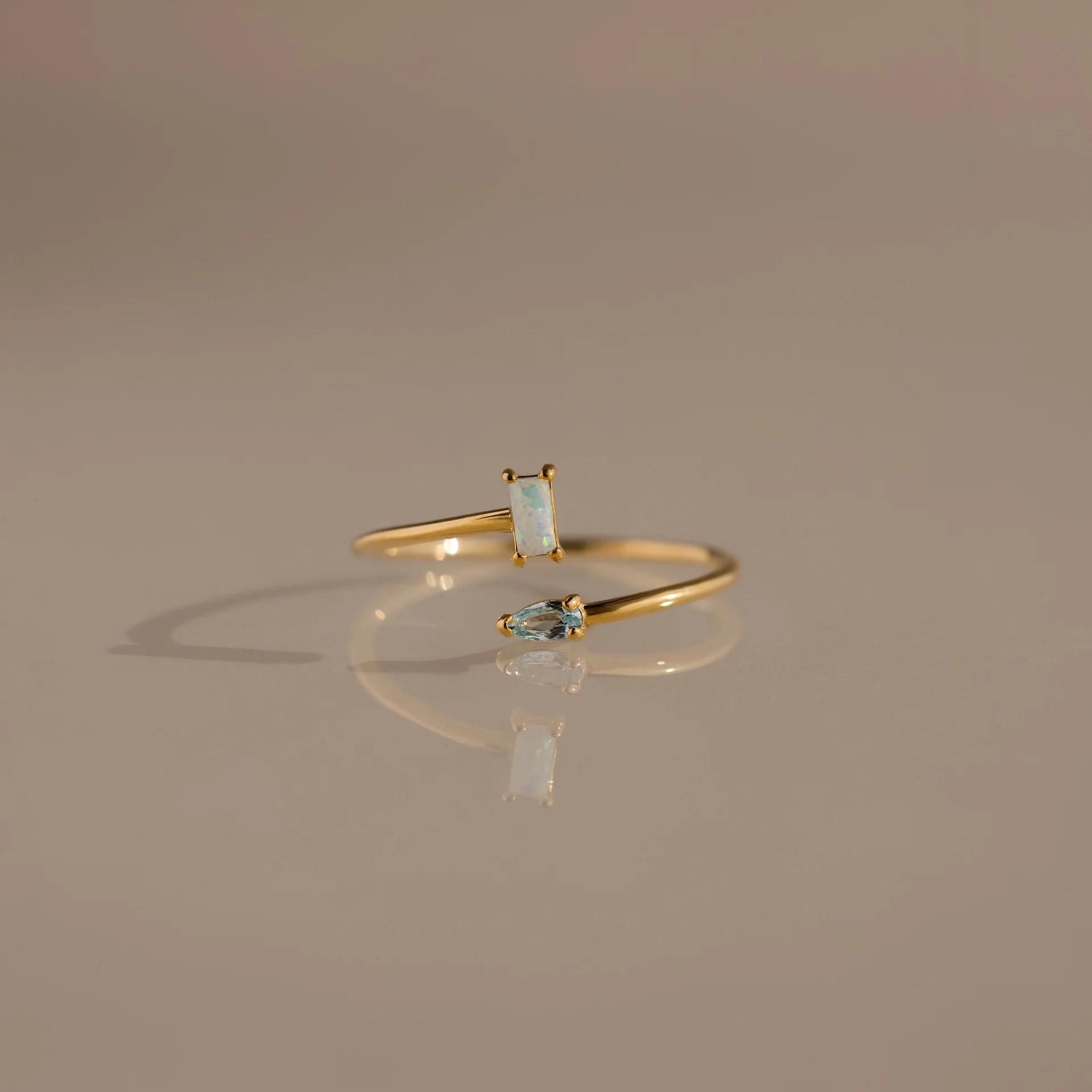 Toi et Moi Wrap Ring in 18K Gold - Image 3