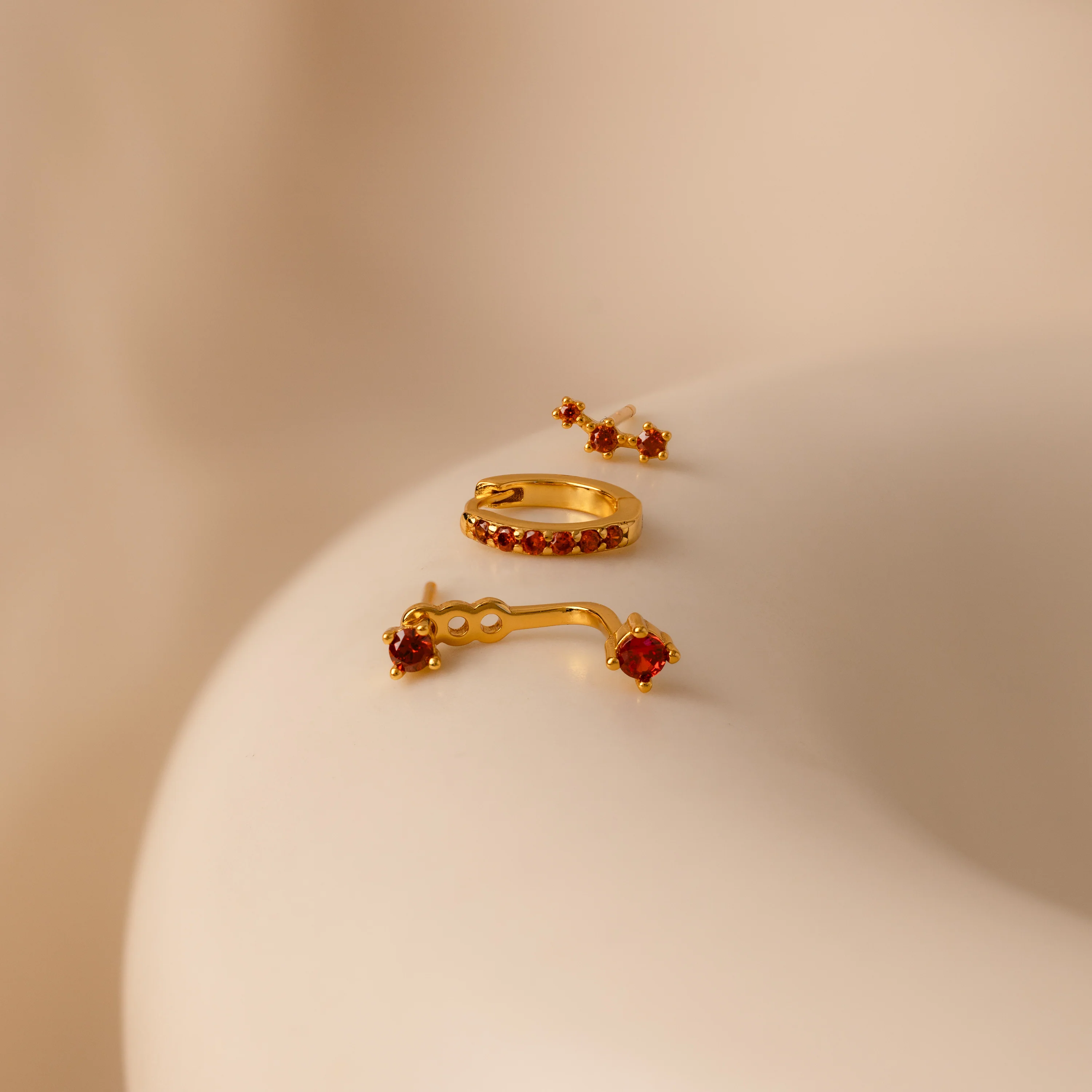 Topaz Earring Trio Set - Image 3